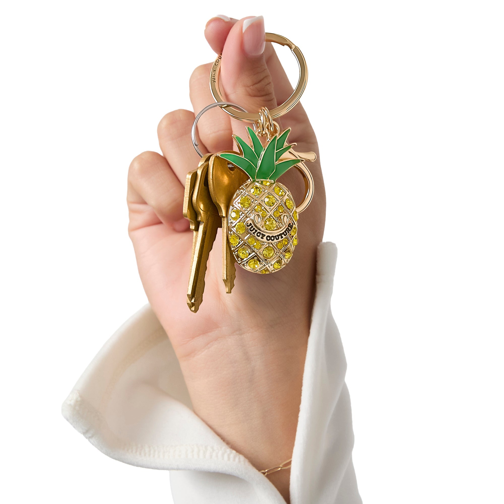 Crystal Pineapple Keychain Bag Charm - Image 2