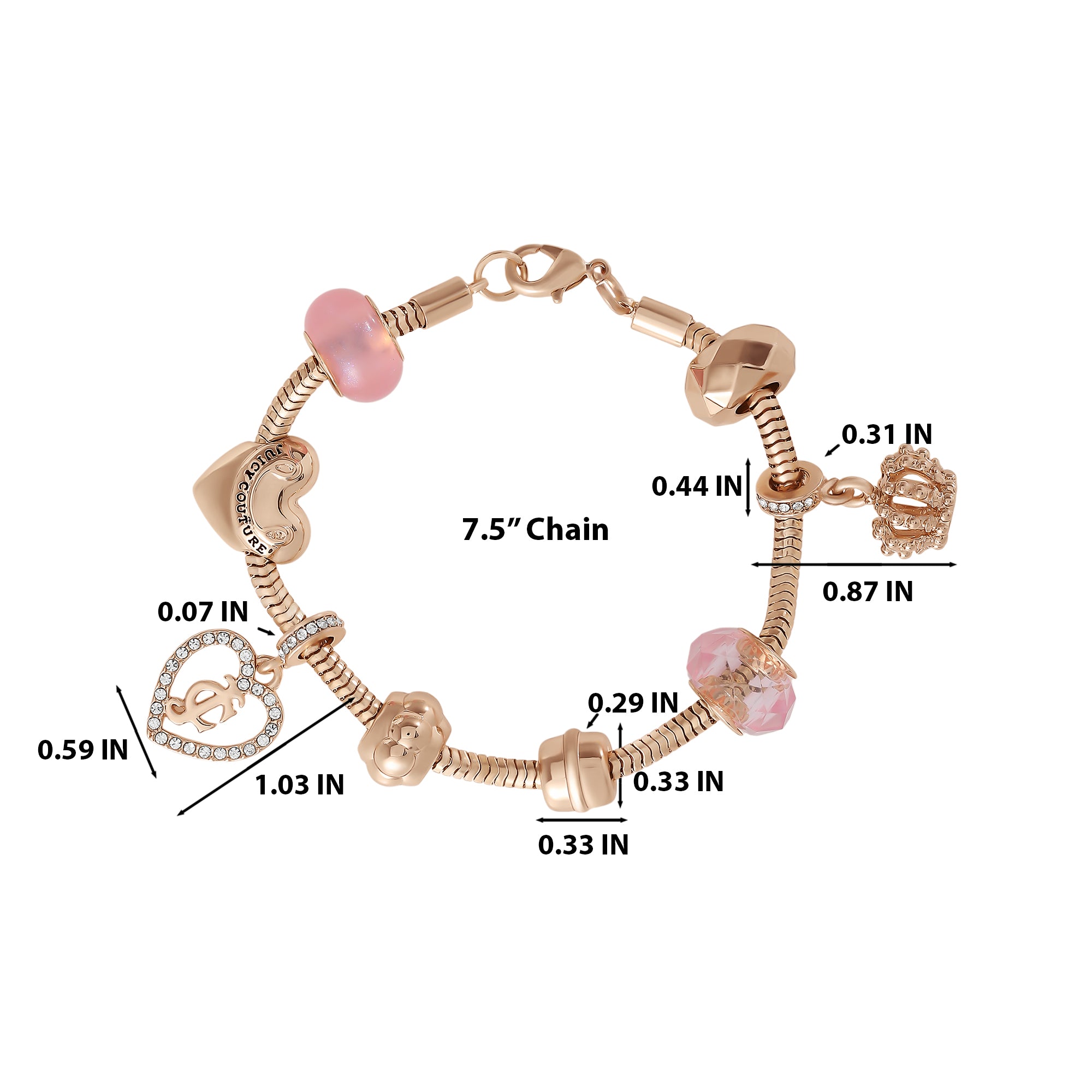 Multi?Charm Beaded Chain Bracelet - Image 4