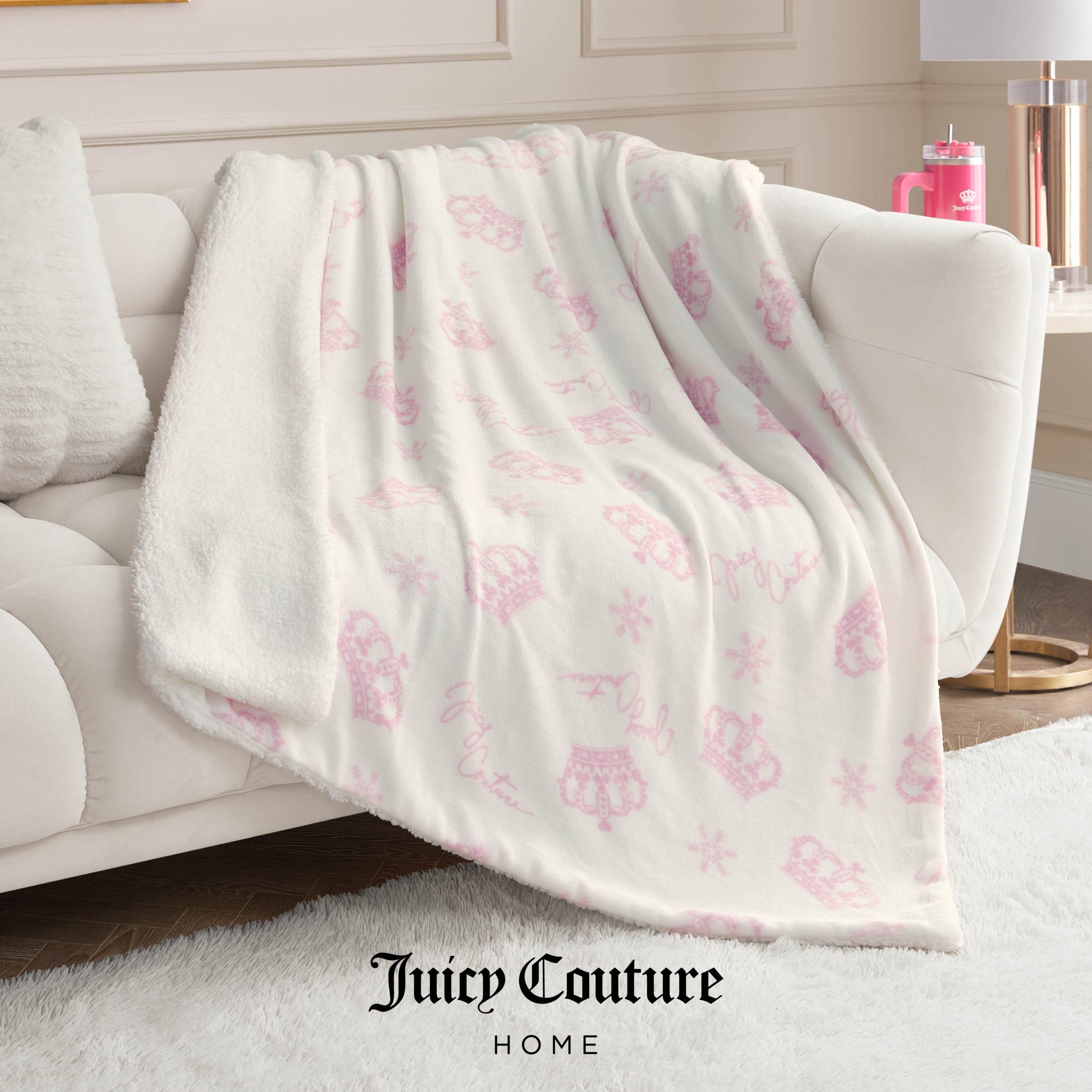 Plush Reversible Sherpa Throw Blanket - Image 2