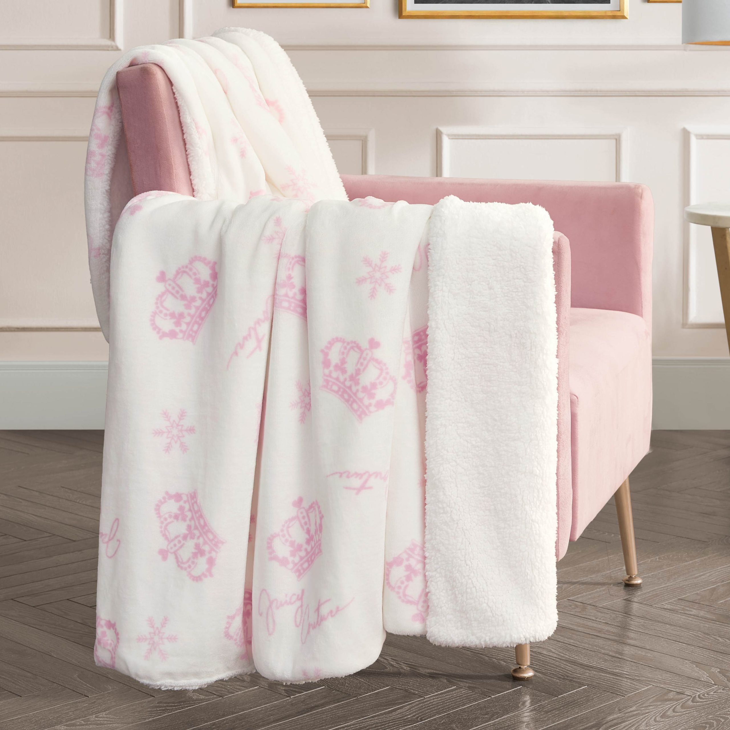 Plush Reversible Sherpa Throw Blanket - Image 3