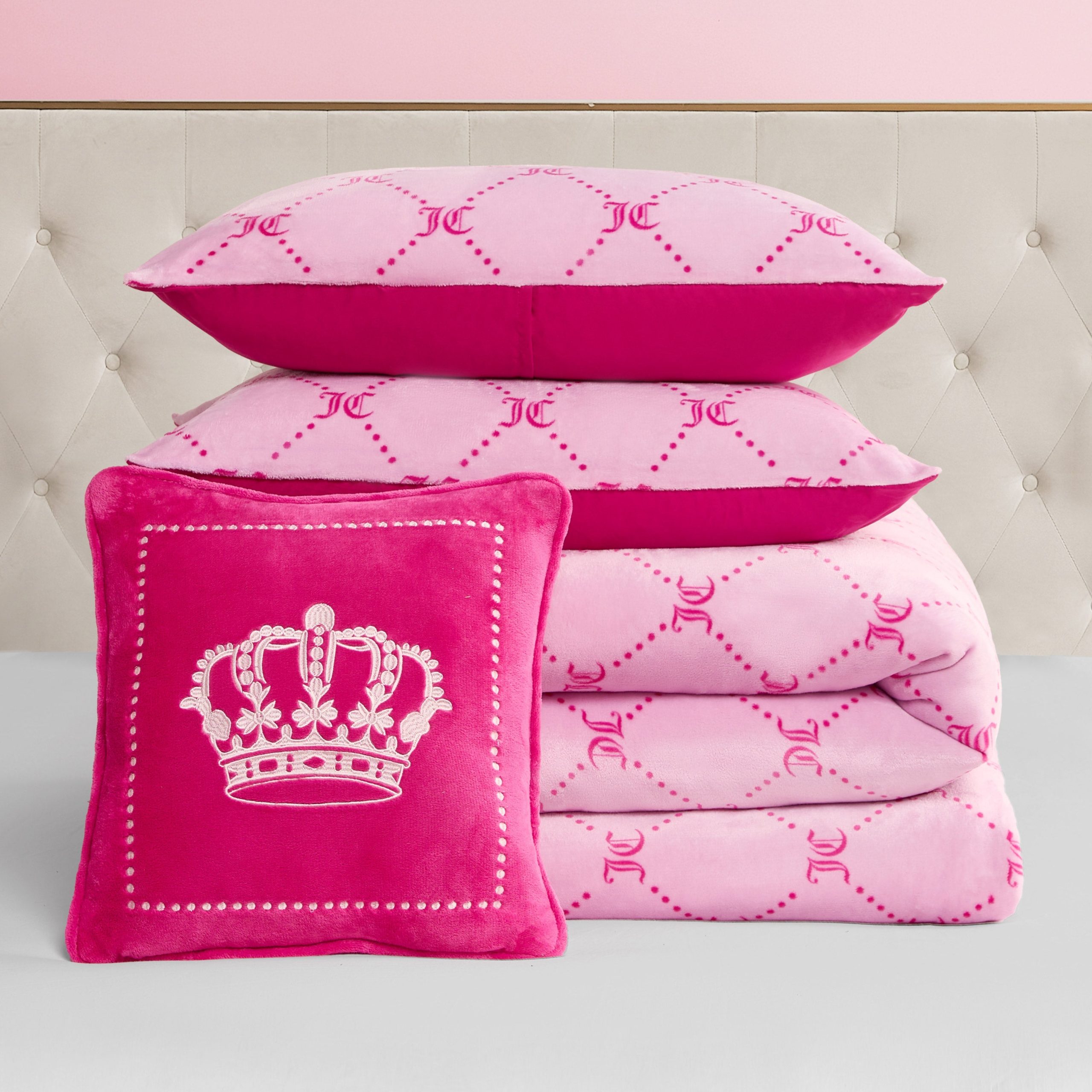Plush Trellis Link Reversible Comforter Set - Image 5