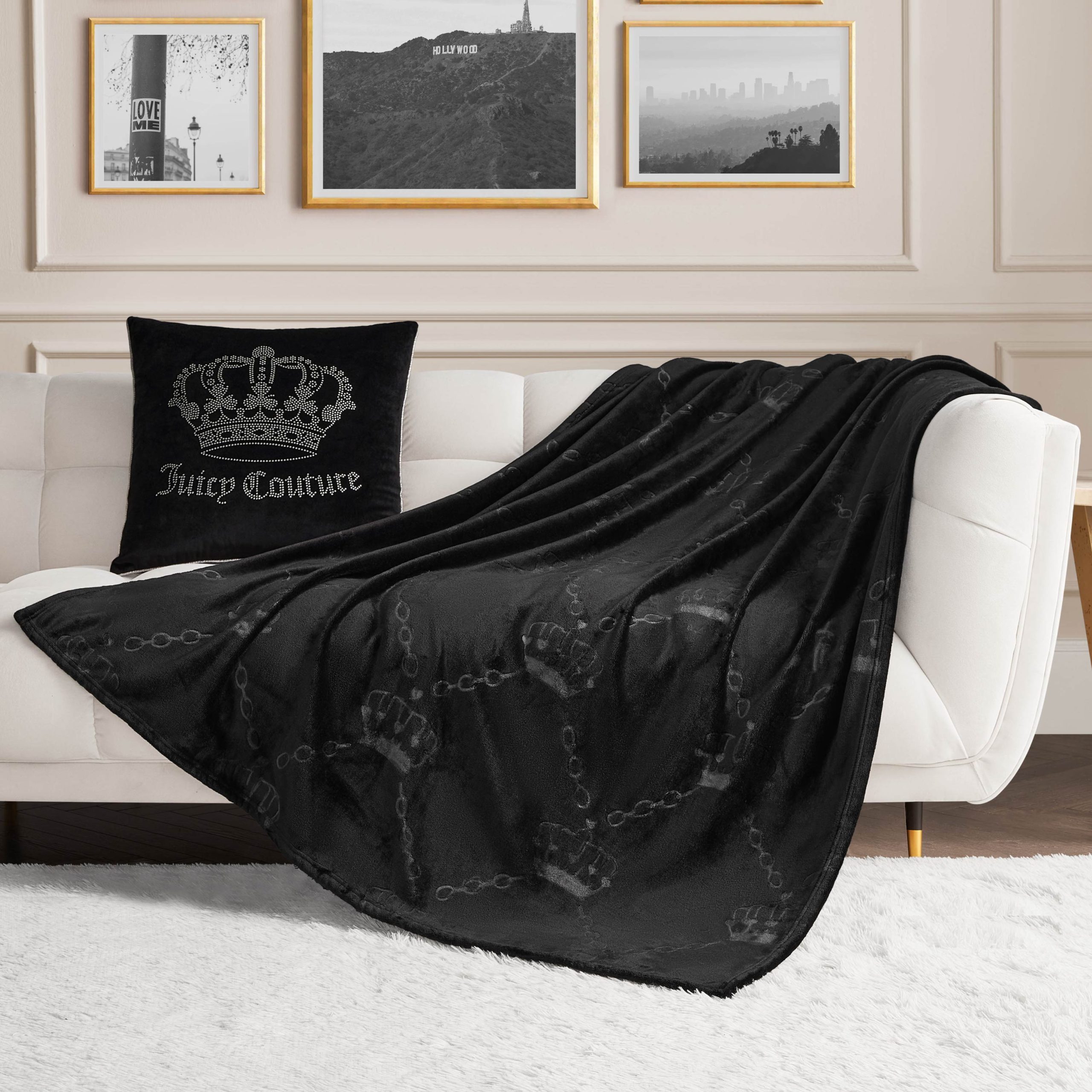 Embossed Plush Throw Blanket