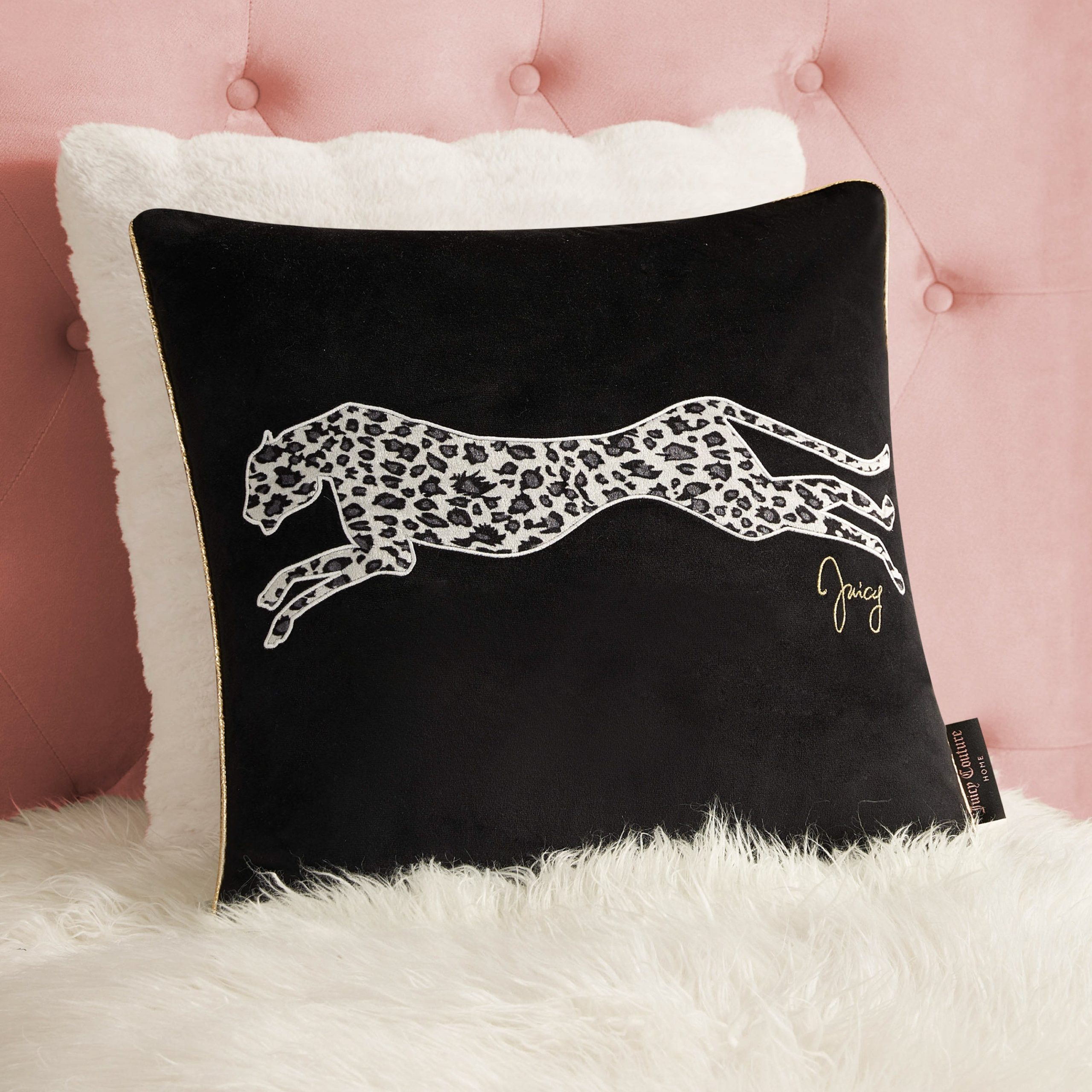 Velvet Cheetah Square Pillow