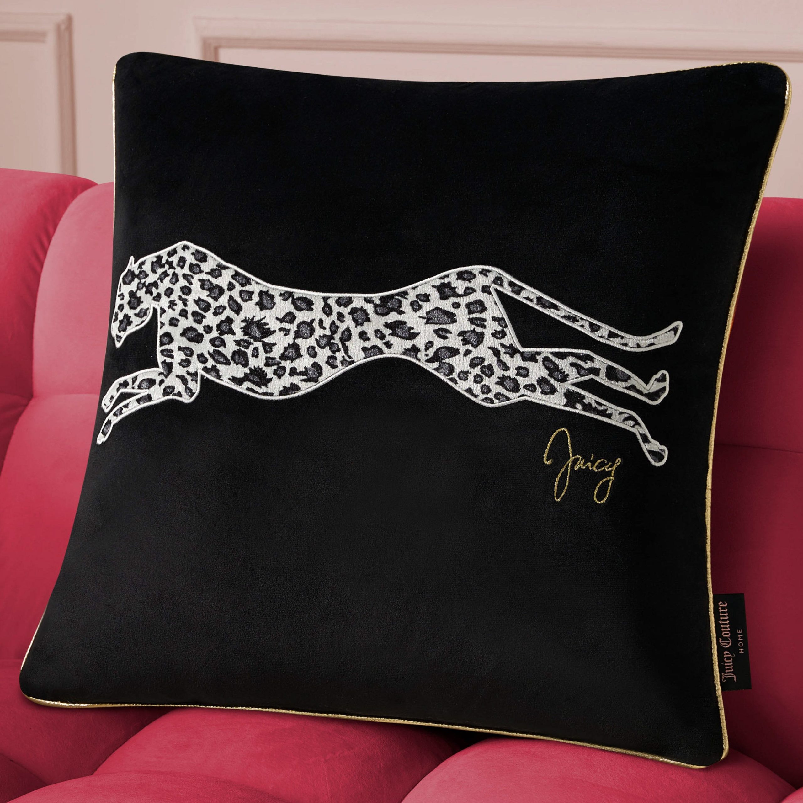 Velvet Cheetah Square Pillow - Image 5
