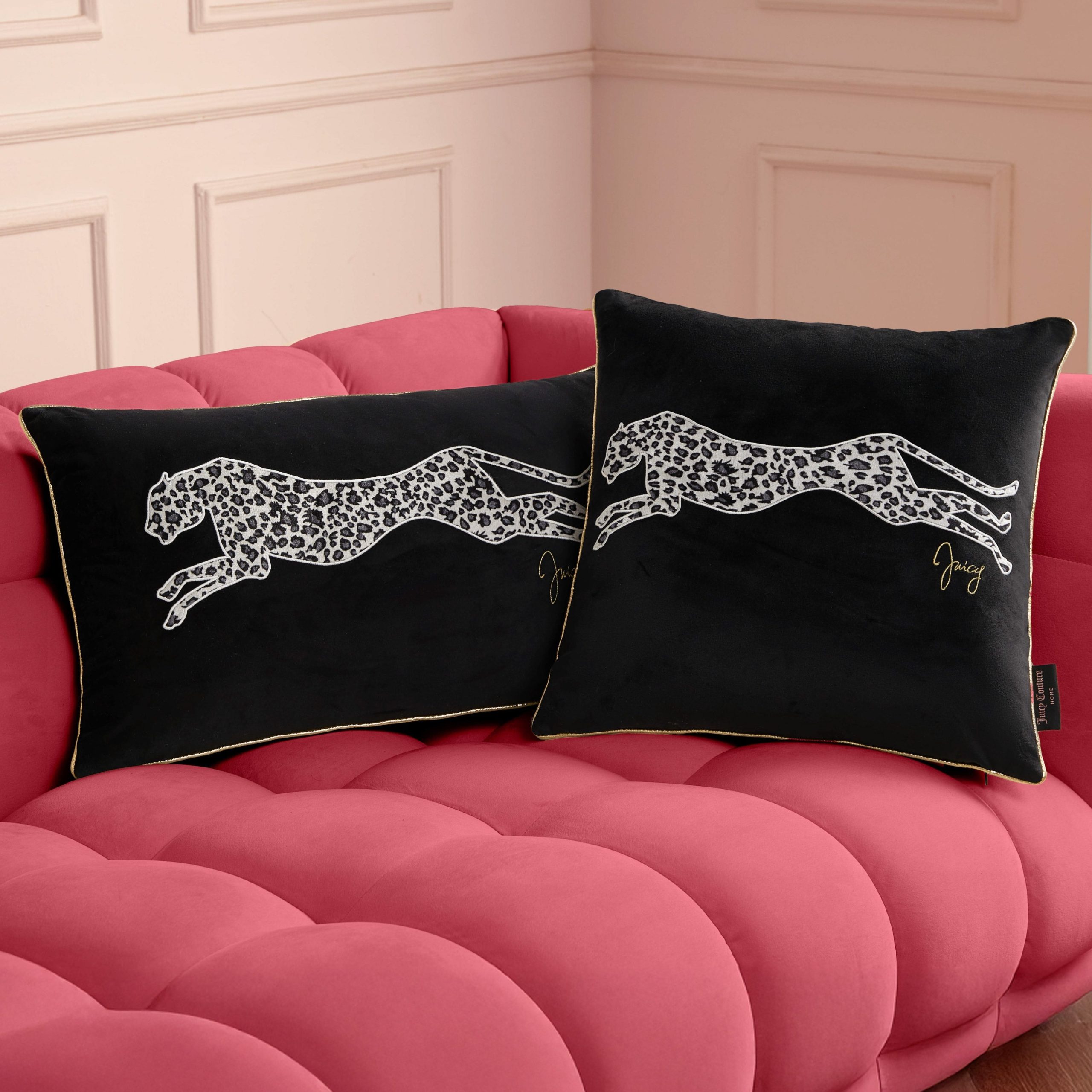 Velvet Cheetah Square Pillow - Image 6