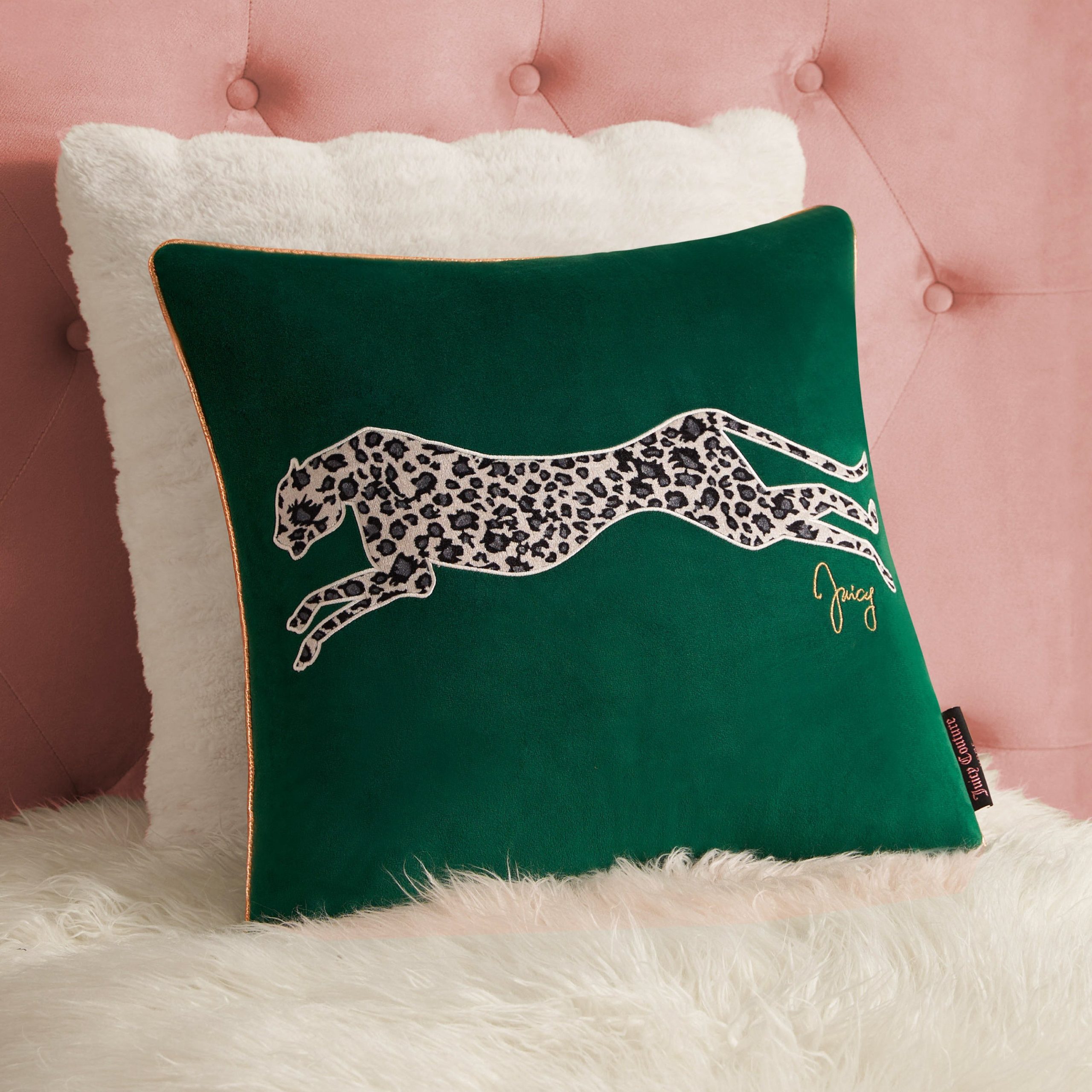 Velvet Cheetah Square Pillow