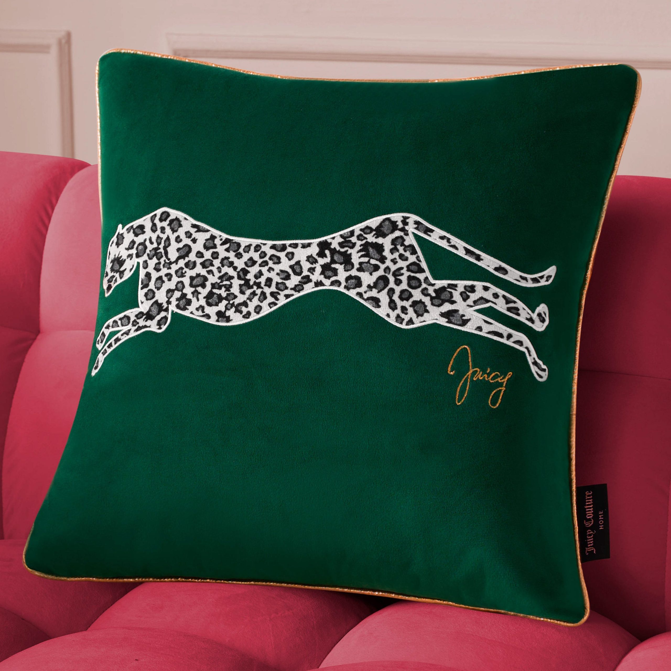Velvet Cheetah Square Pillow - Image 5