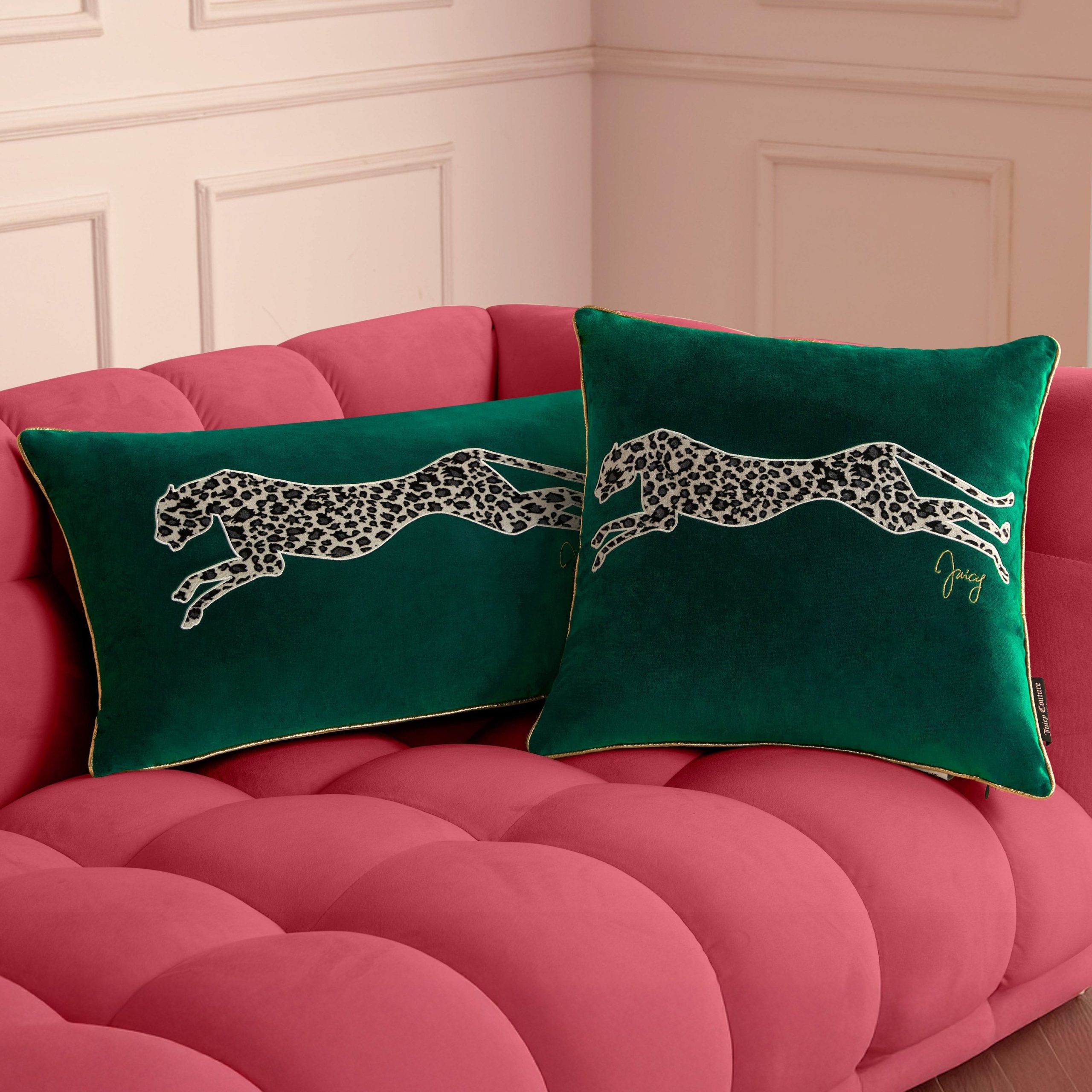 Velvet Cheetah Square Pillow - Image 6