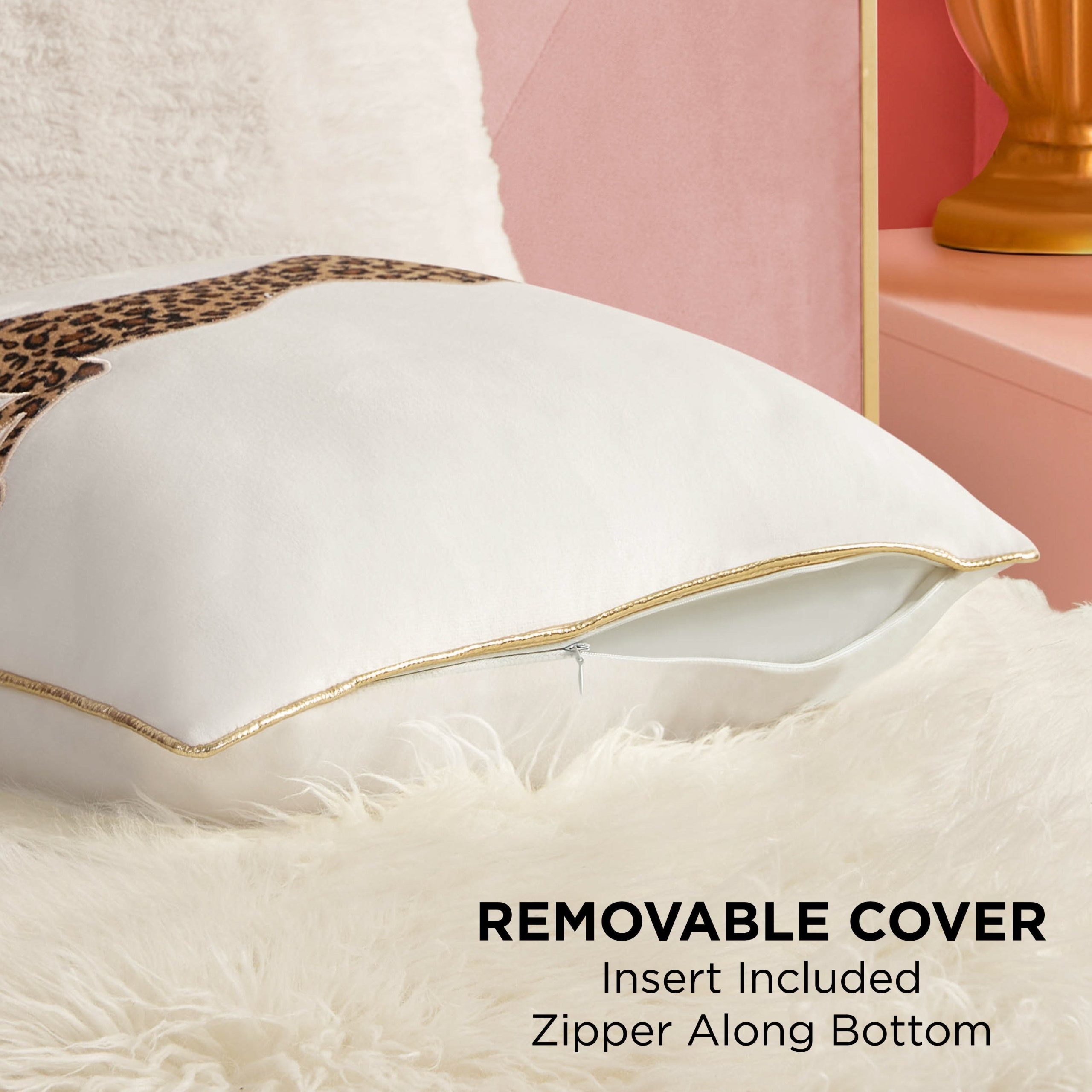 Velvet Cheetah Square Pillow - Image 4