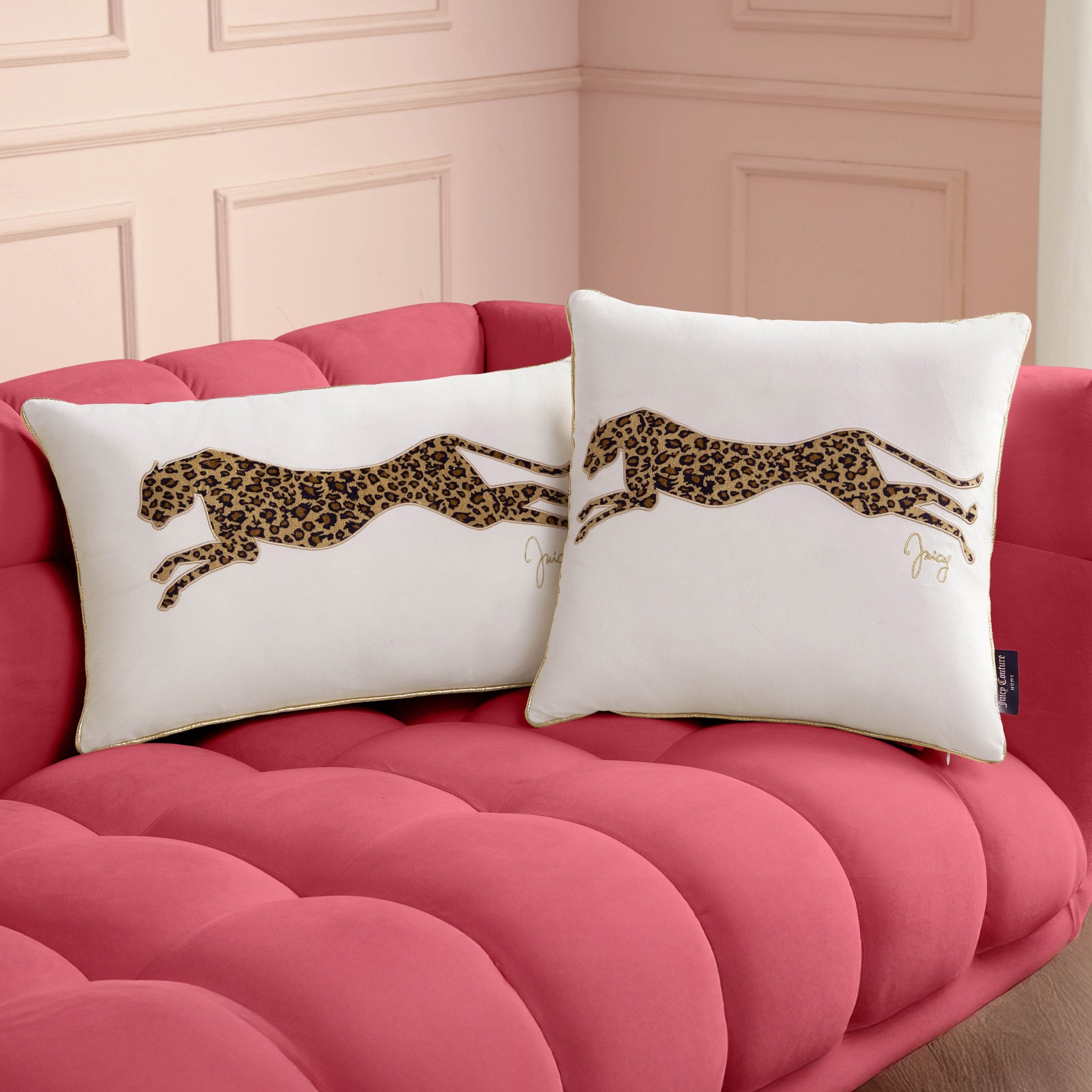Velvet Cheetah Square Pillow - Image 6