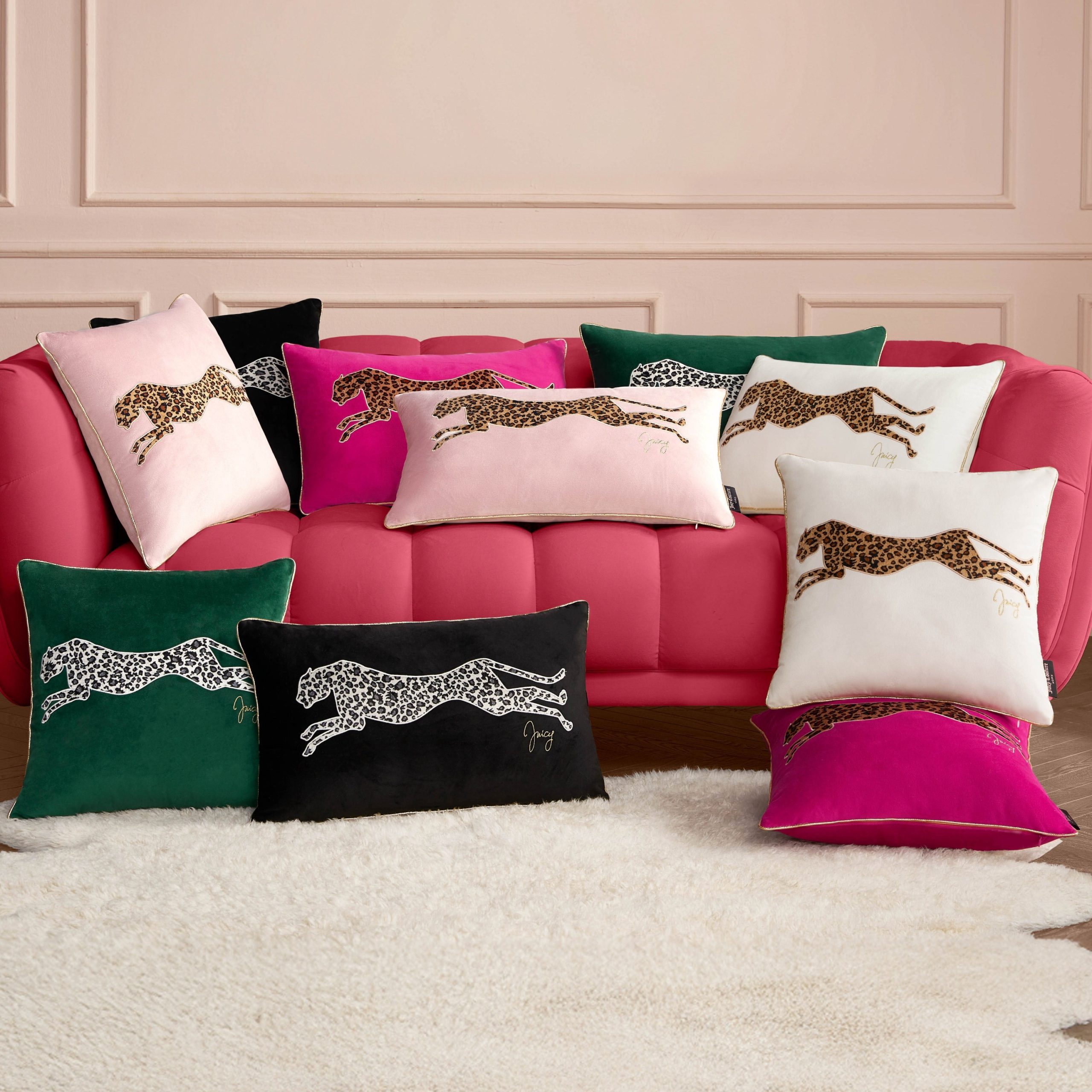 Velvet Cheetah Square Pillow - Image 7