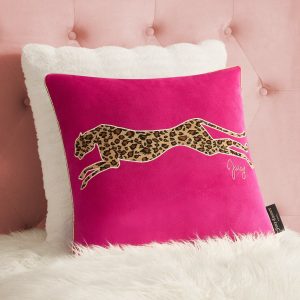 Velvet Cheetah Square Pillow