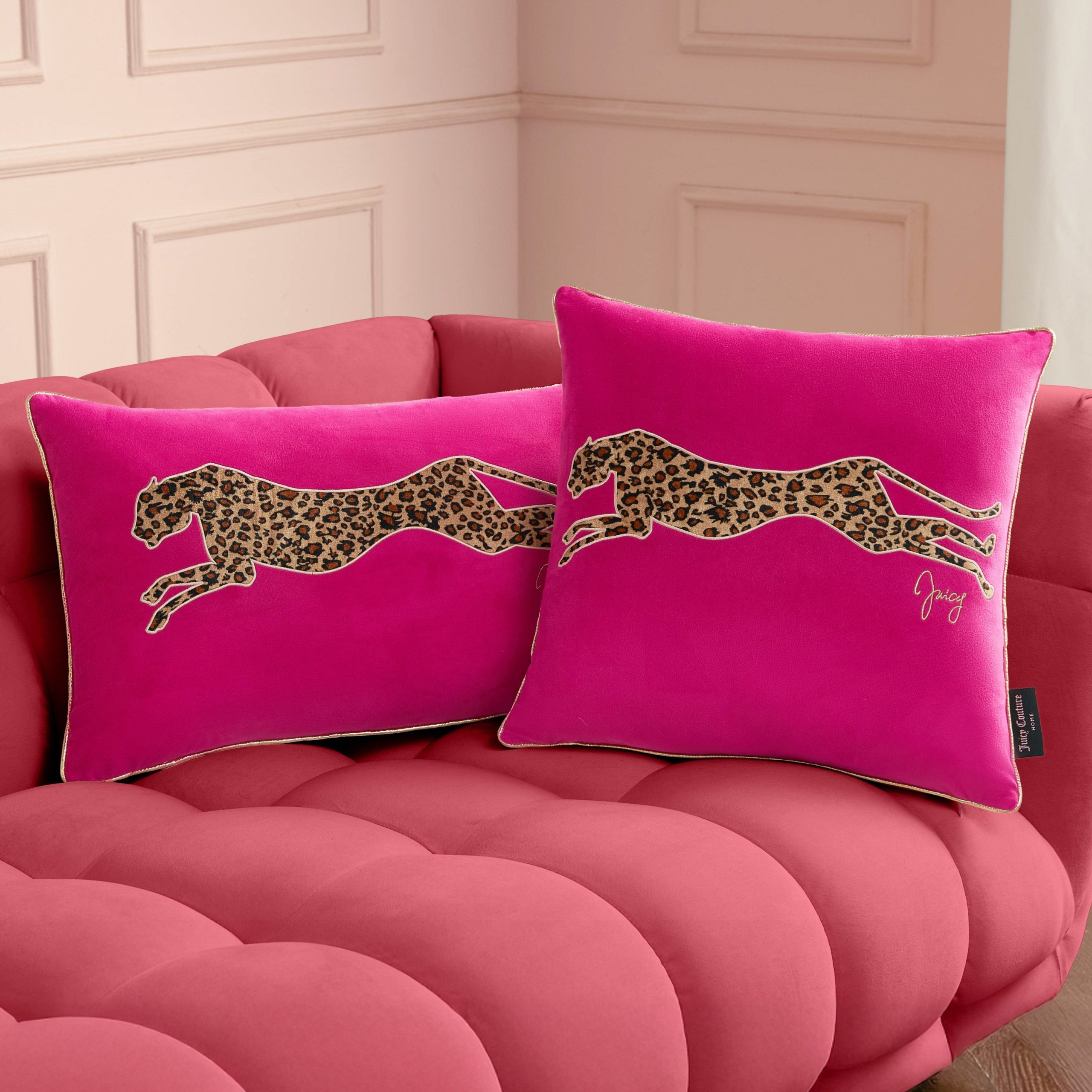 Velvet Cheetah Square Pillow - Image 6