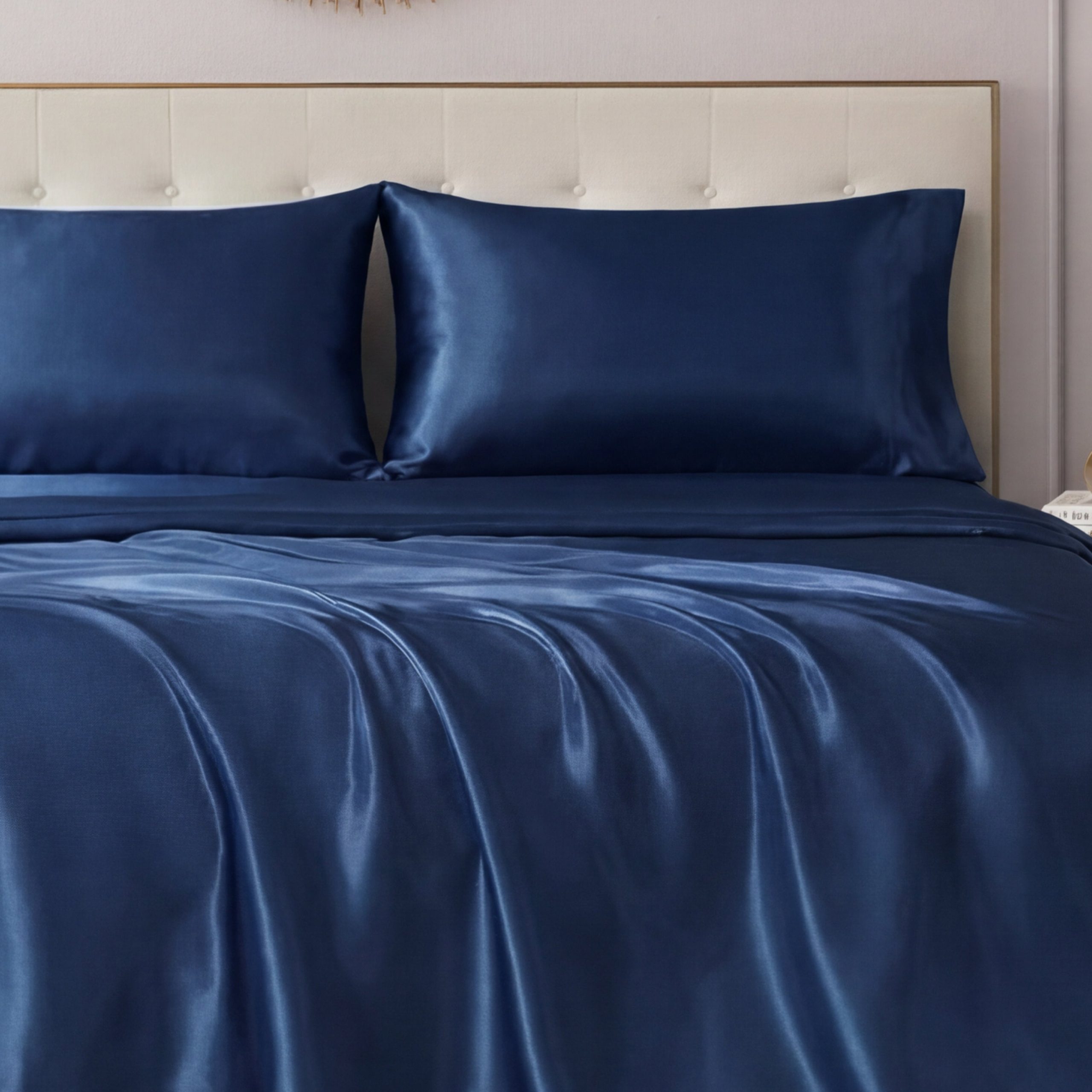 Solid Satin Sheet Set - Image 4