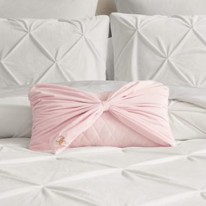 Velvet Bow Decorative Pillow