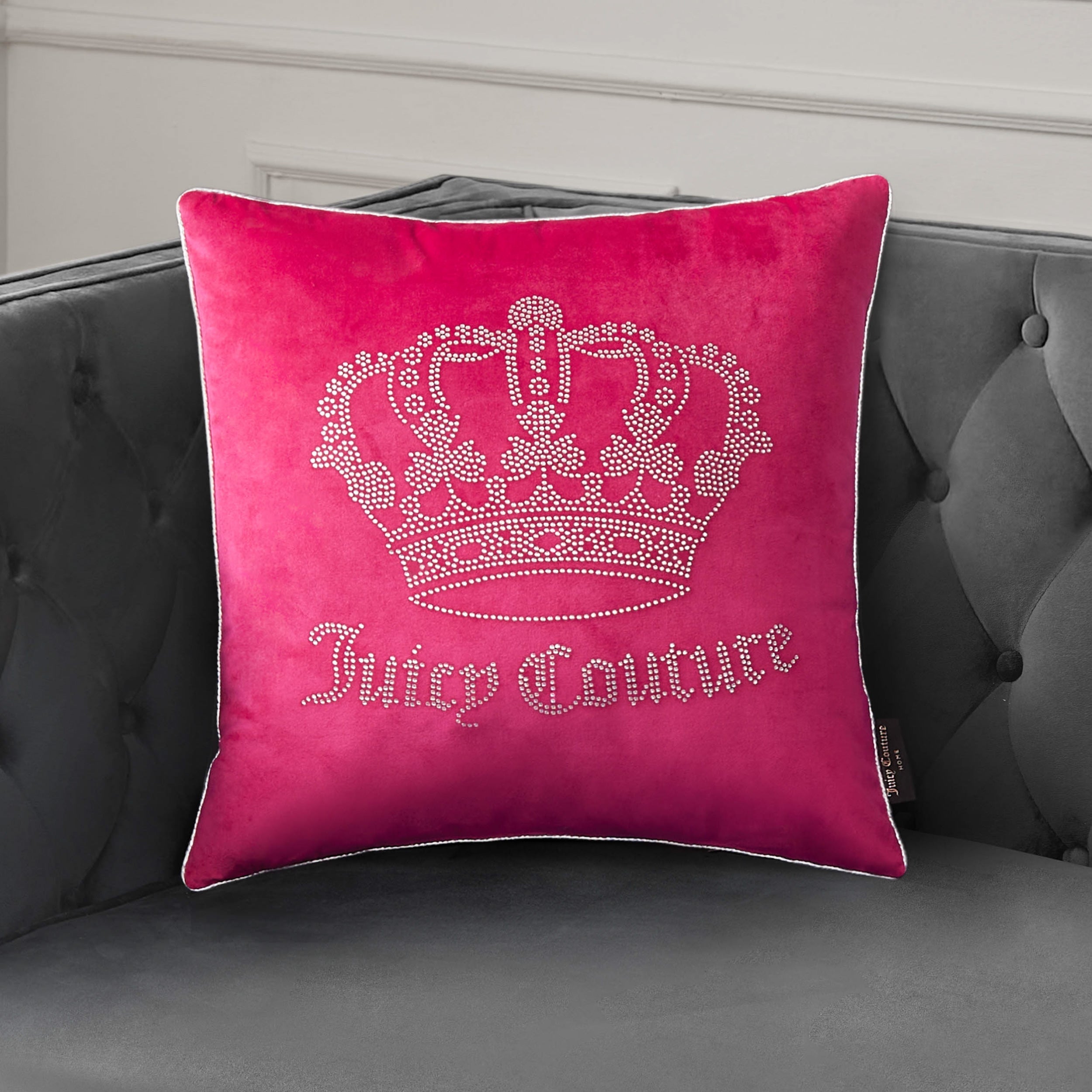 Gothic Rhinestone Crown Pillow - Image 3