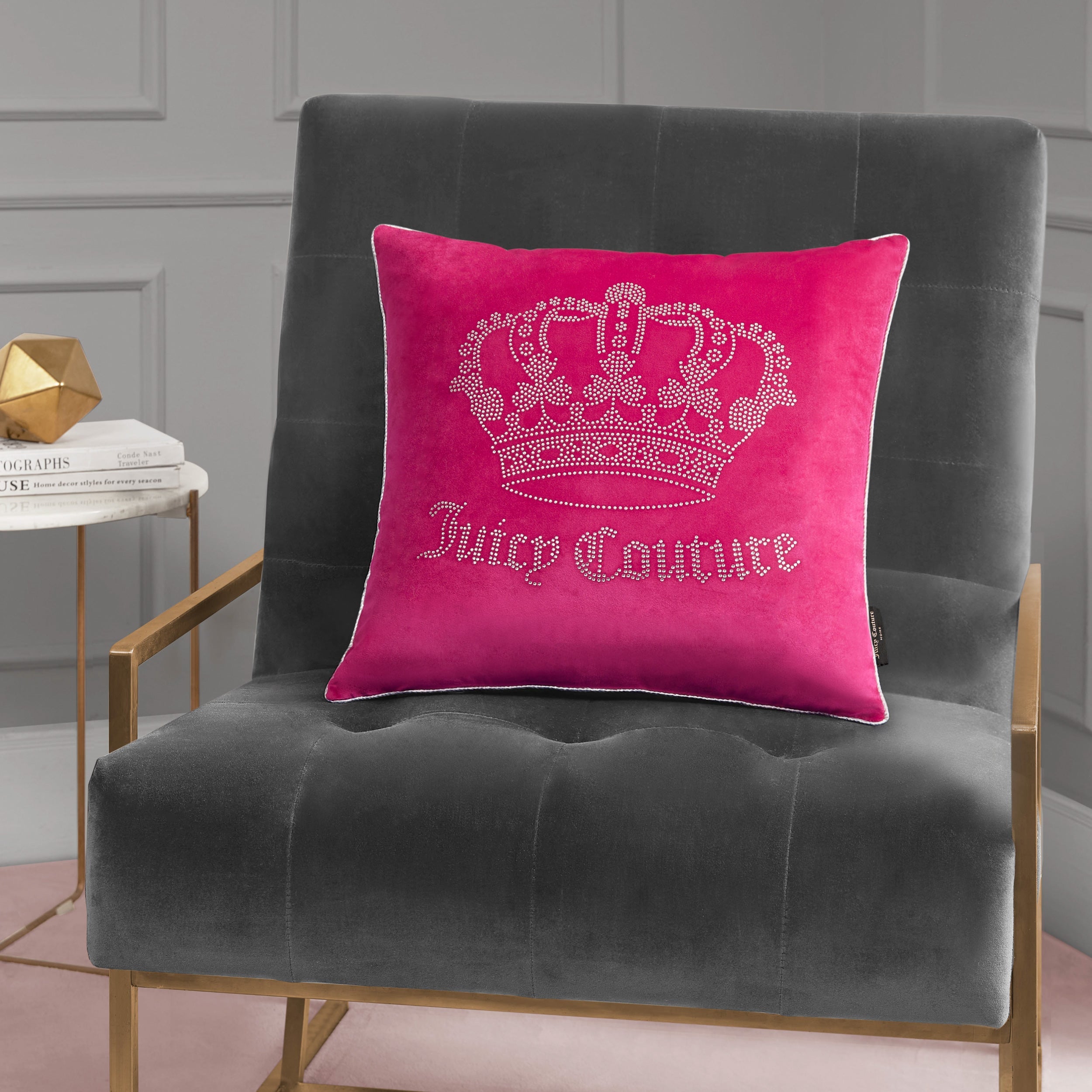 Gothic Rhinestone Crown Pillow - Image 2