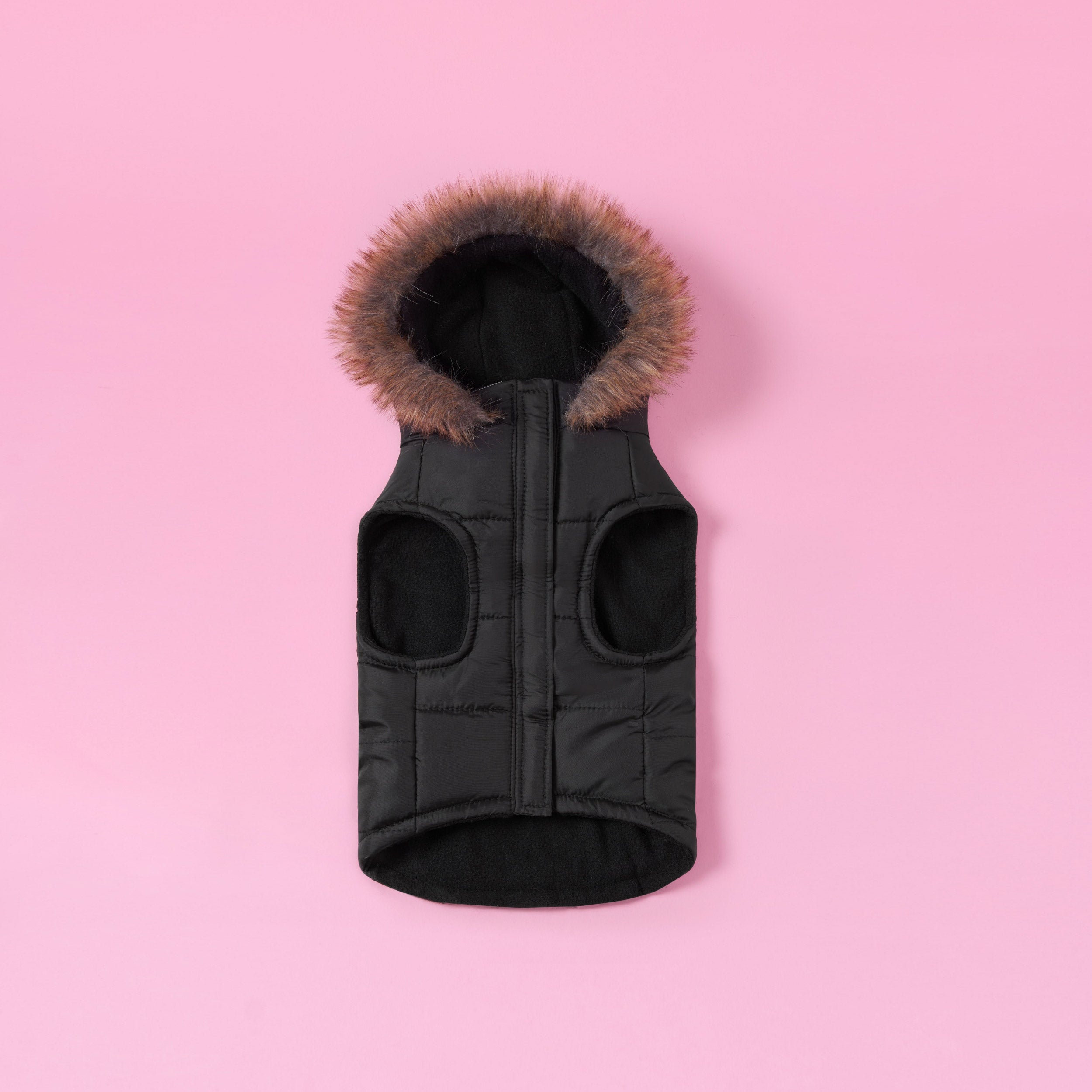 Pet Faux Fur Hooded Jacket - Image 3
