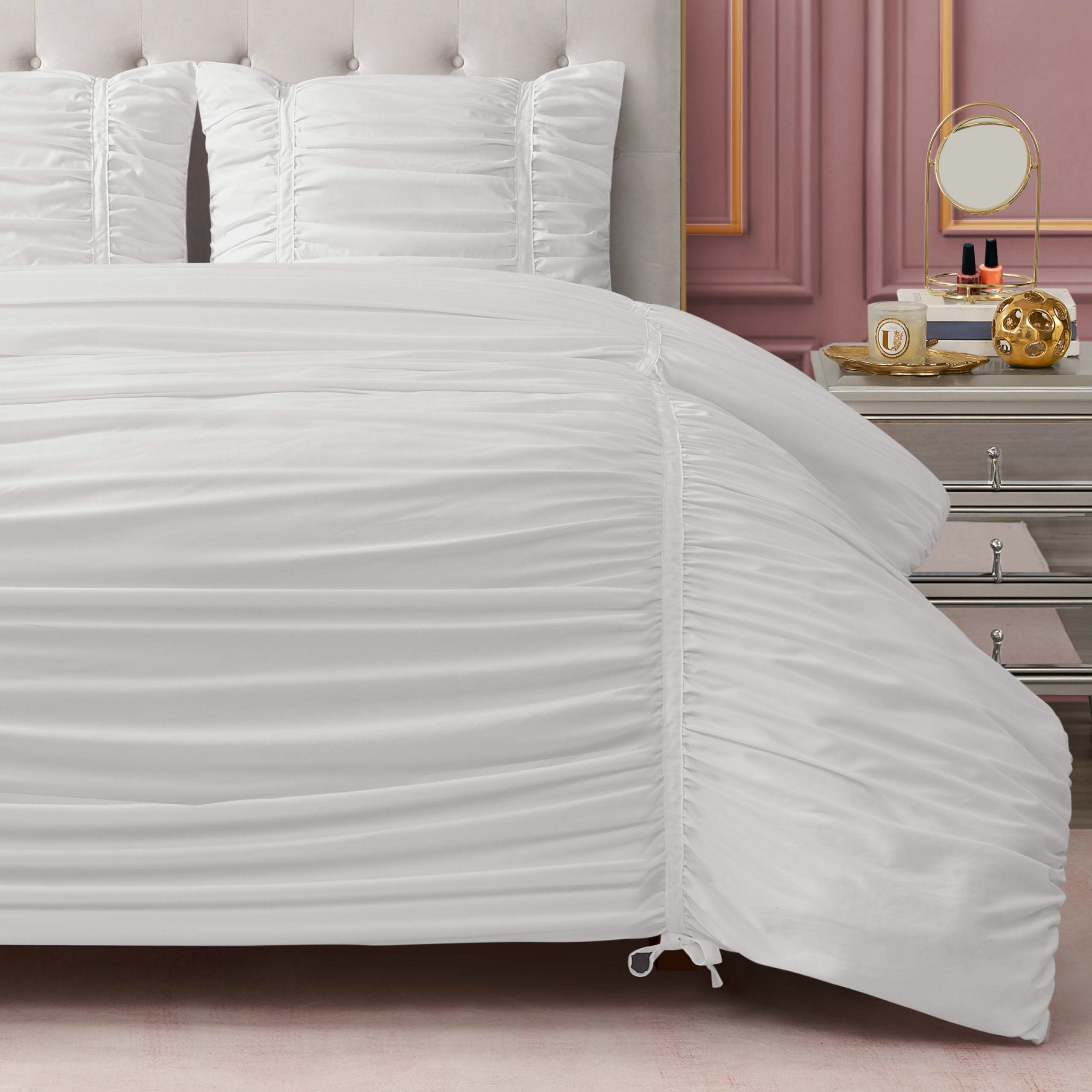 Ribbon Ruched Comforter Set - Image 3