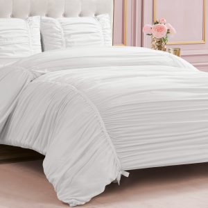 Ribbon Ruched Comforter Set