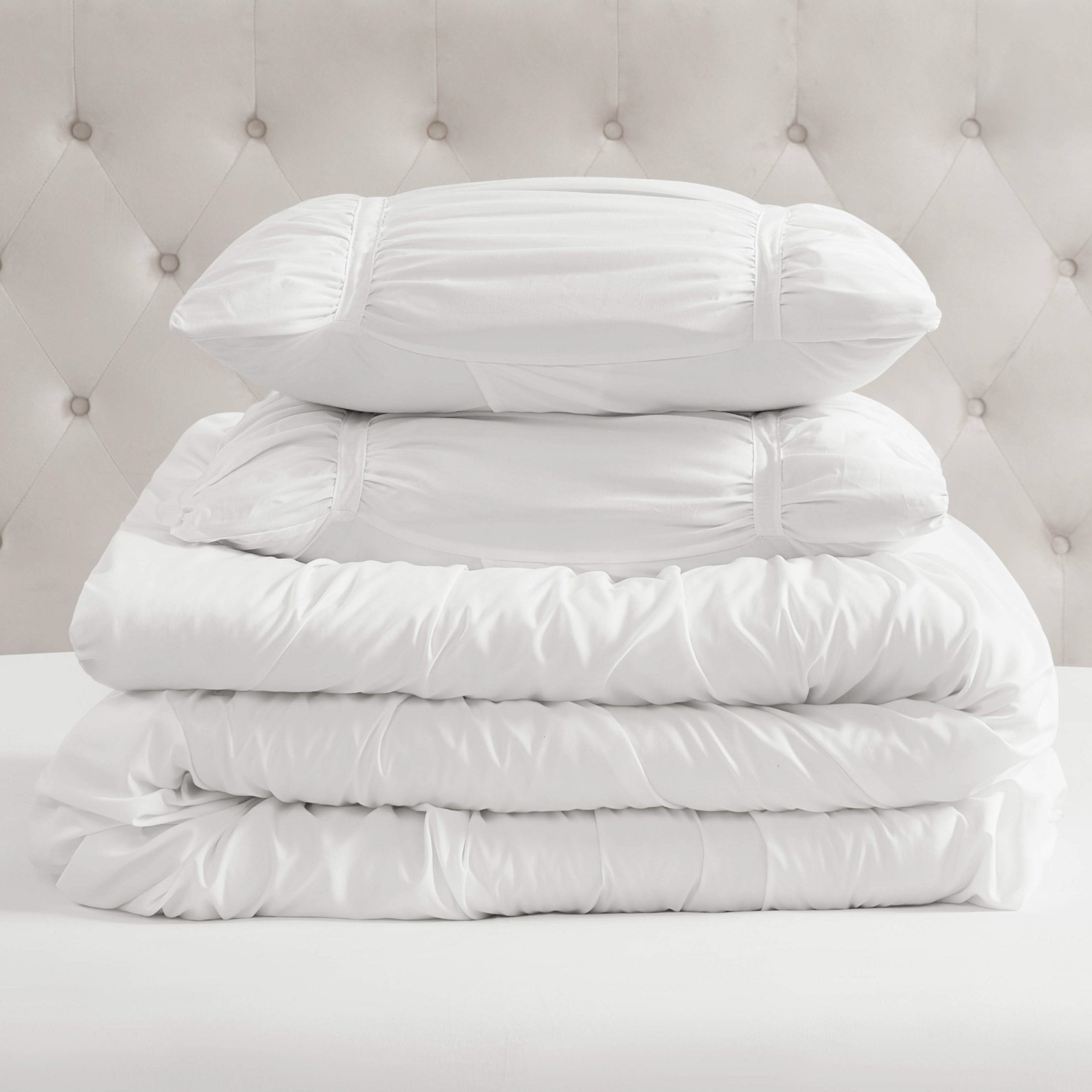 Ribbon Ruched Comforter Set - Image 5