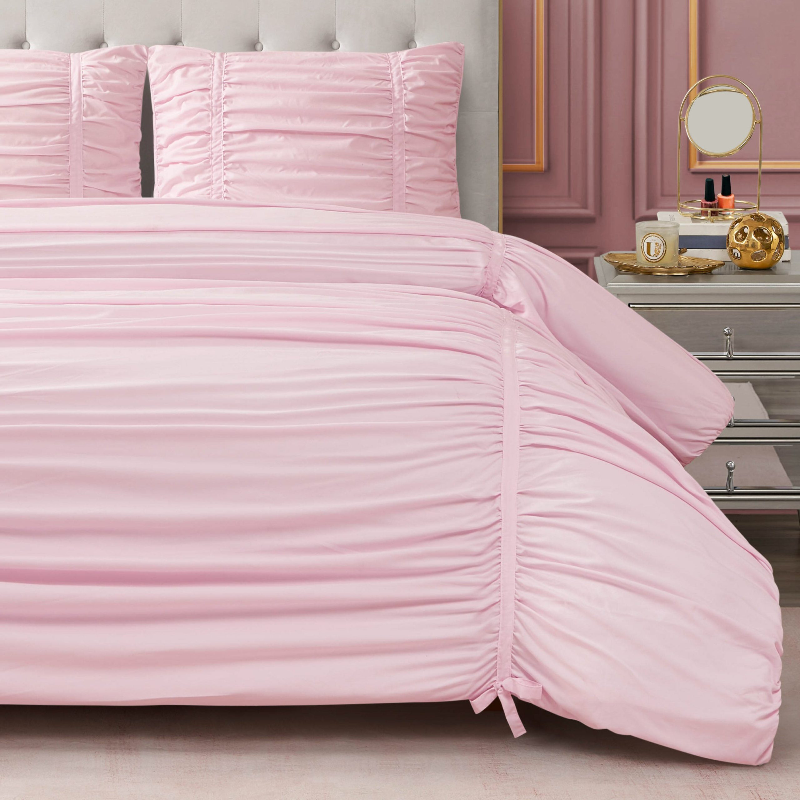 Ribbon Ruched Comforter Set - Image 3
