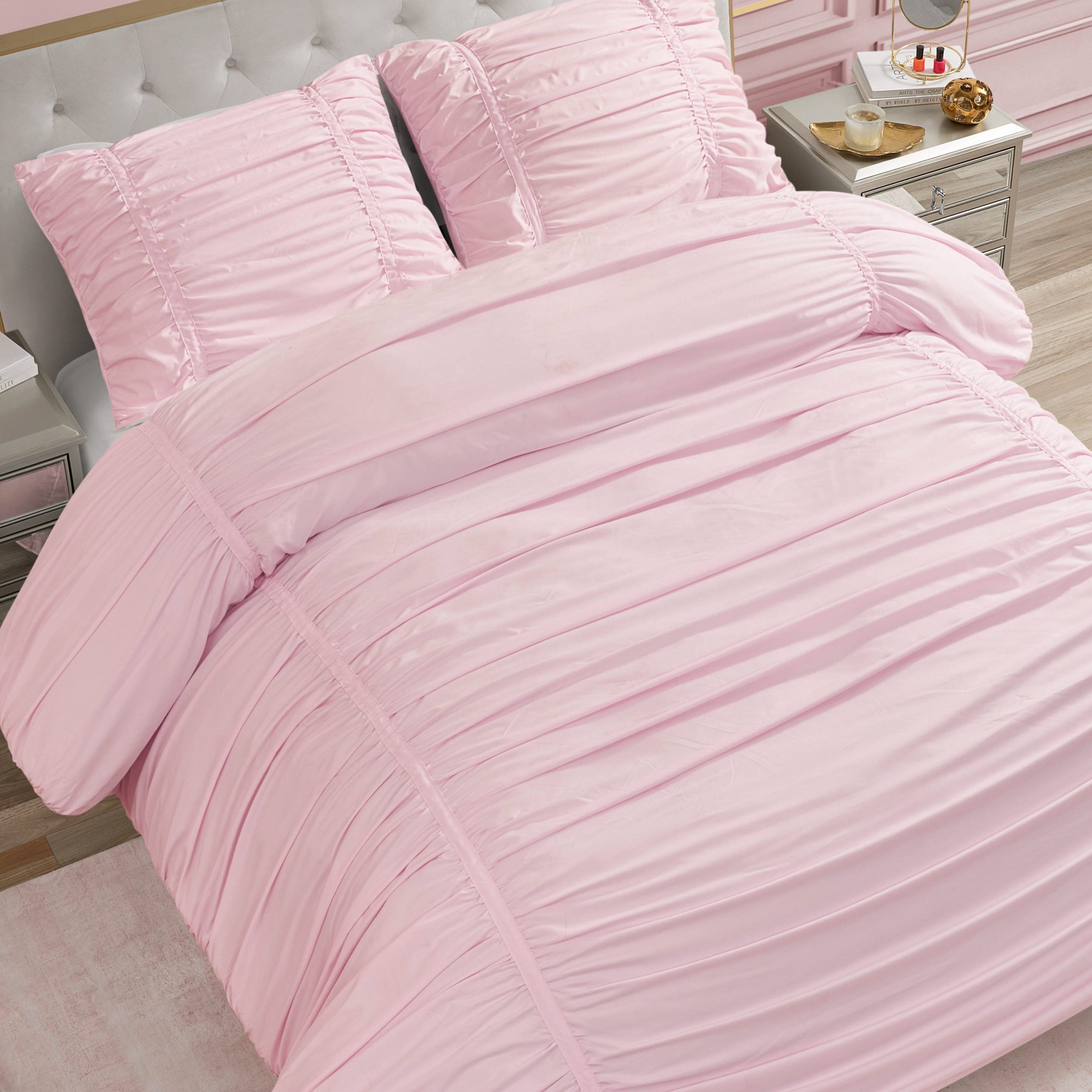 Ribbon Ruched Comforter Set - Image 2