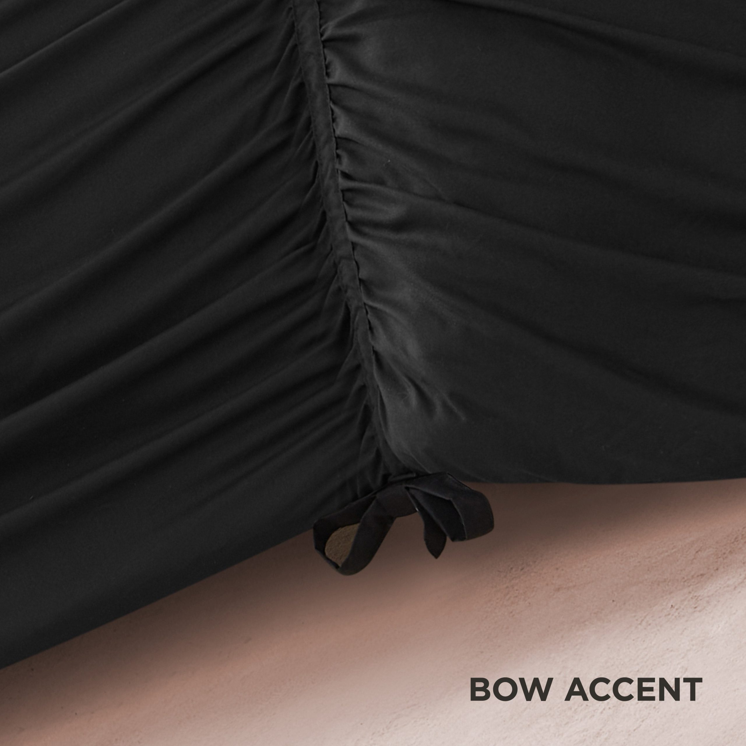 Ribbon Ruched Comforter Set - Image 8