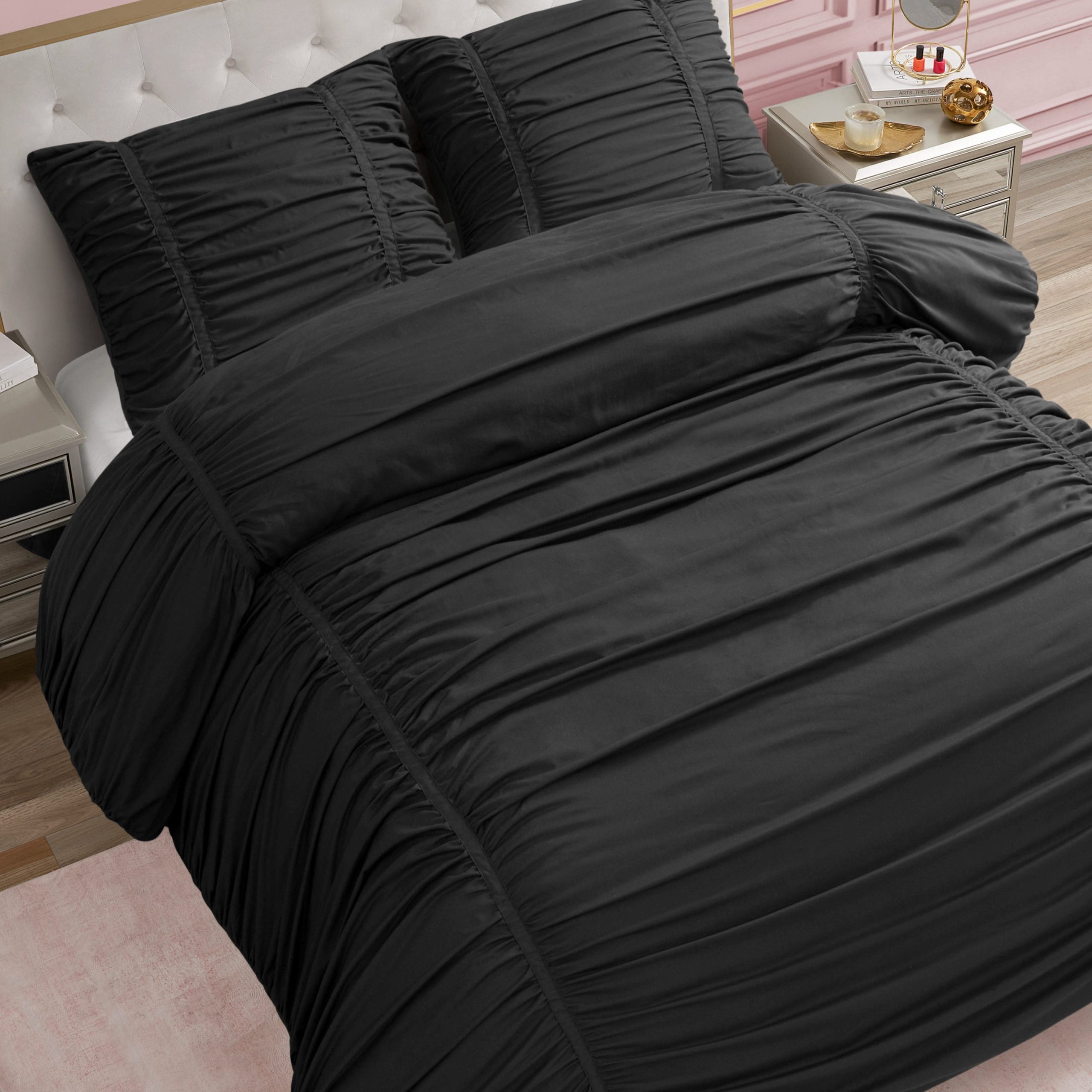 Ribbon Ruched Comforter Set - Image 2