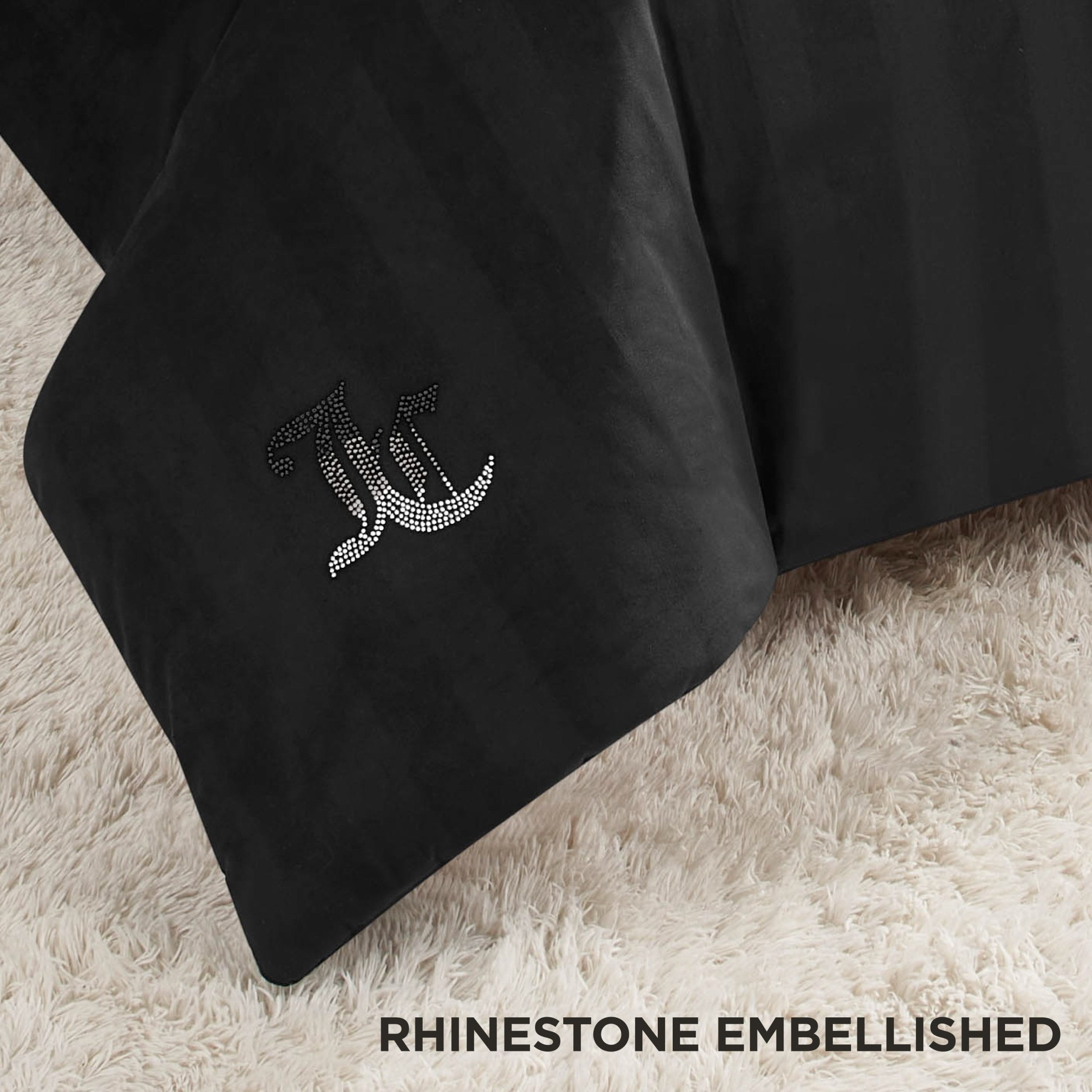 Jenny Velour Striped Jacquard Comforter Set - Image 6