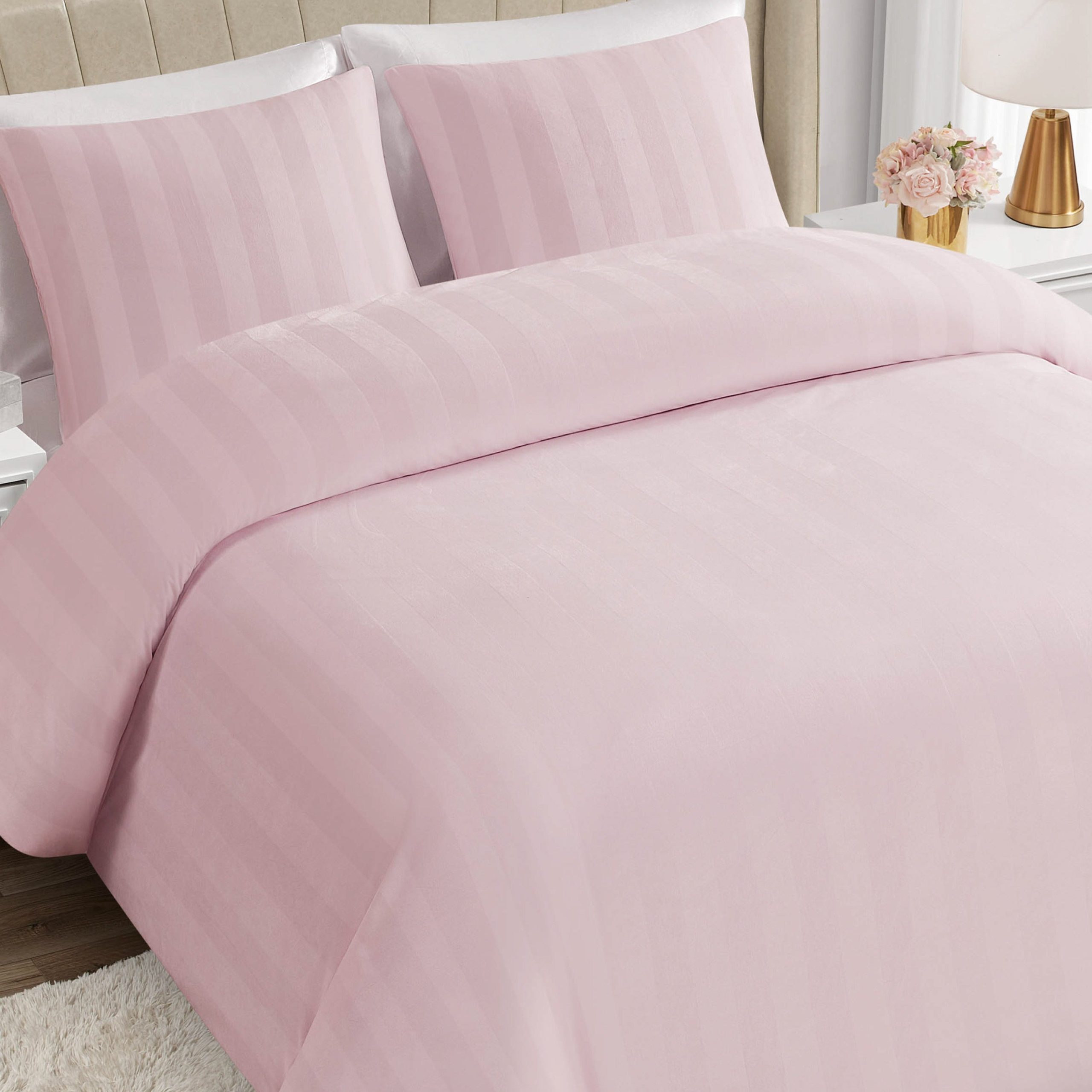 Jenny Velour Striped Jacquard Duvet Set - Image 4