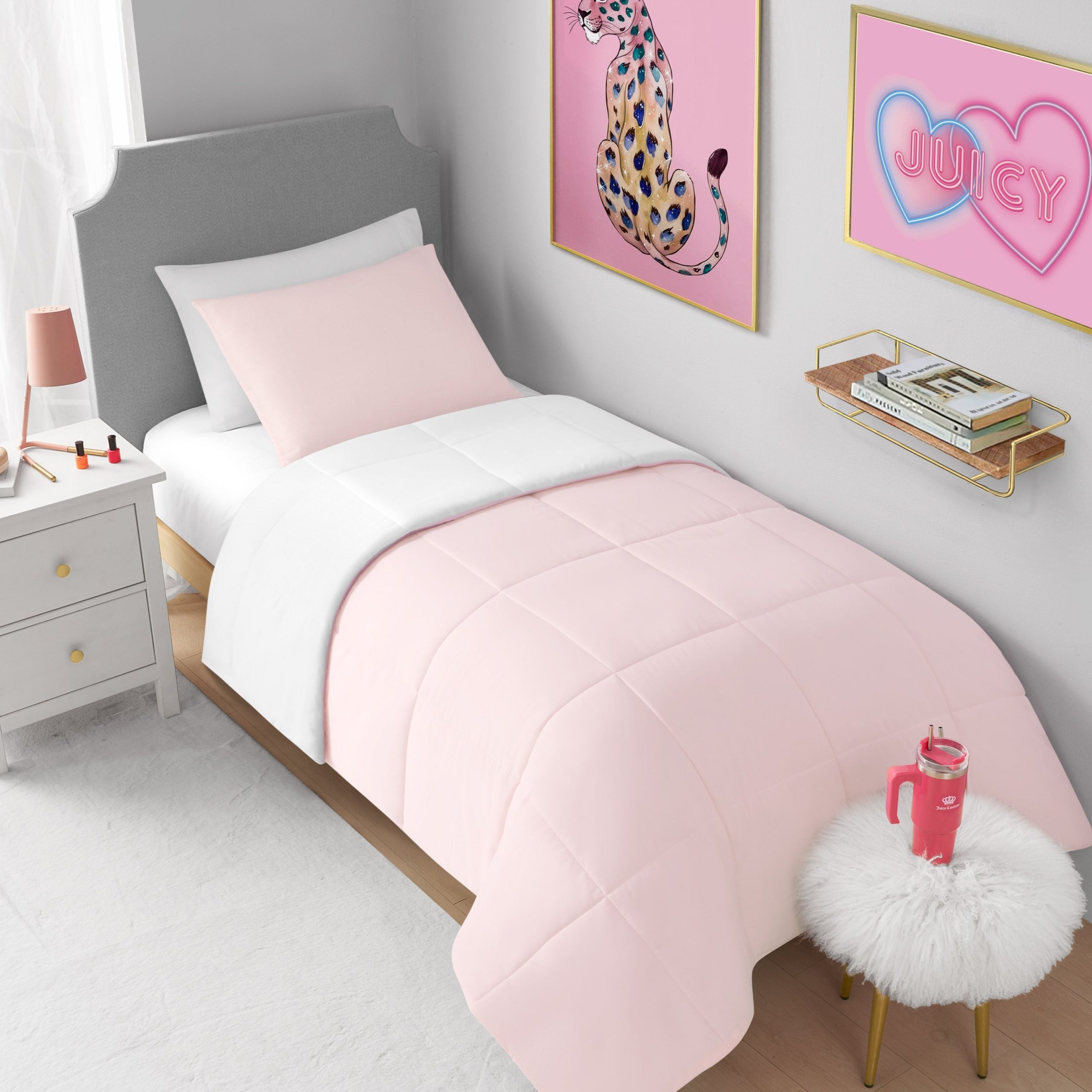Box Stitch Reversible Comforter Set - Image 4