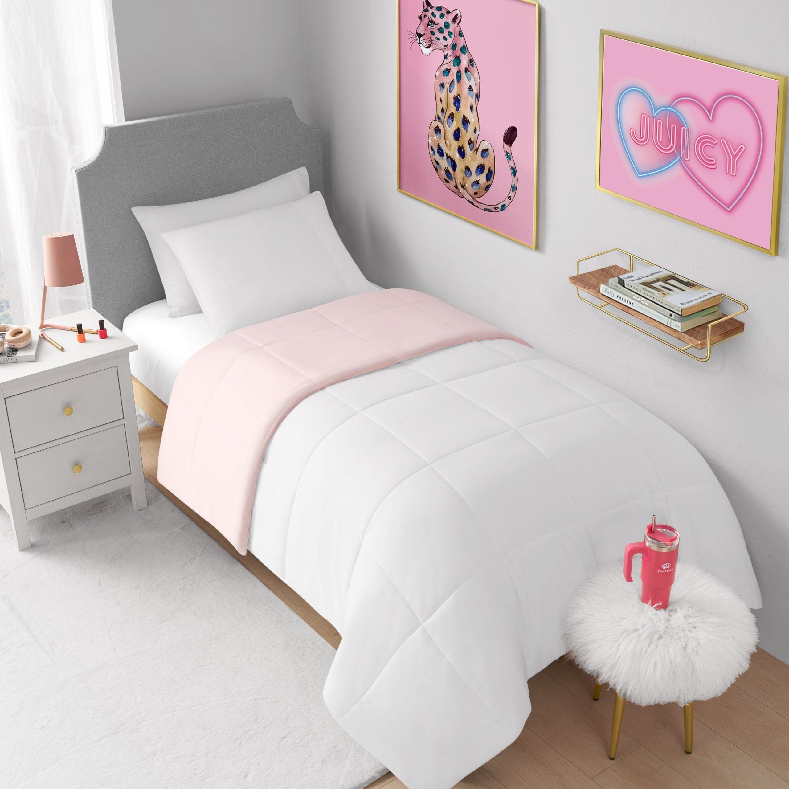 Box Stitch Reversible Comforter Set - Image 3
