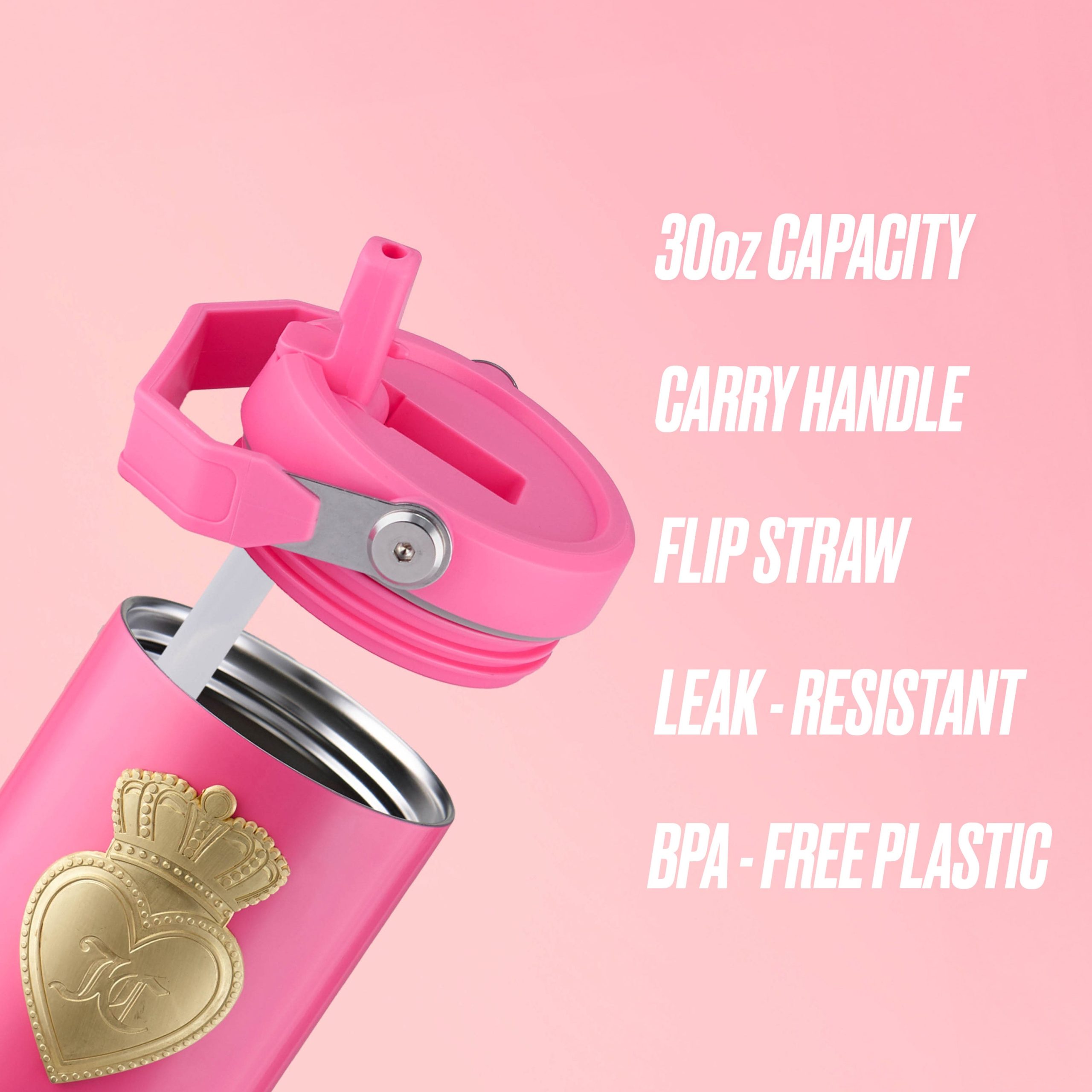 Flip & Sip Hydration Stainless Steel Tumbler - Image 2