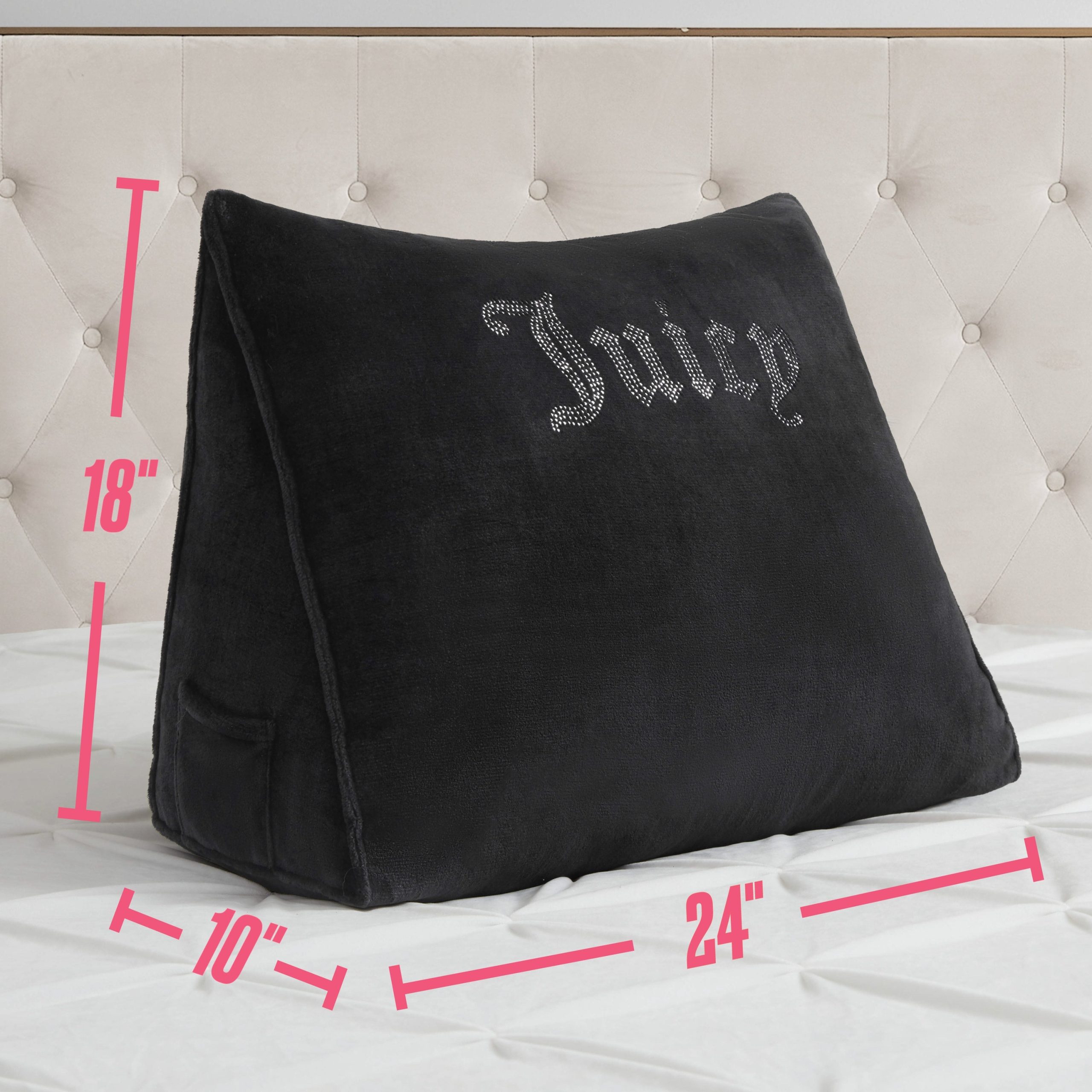 Rhinestone Wedge Pillow - Image 2