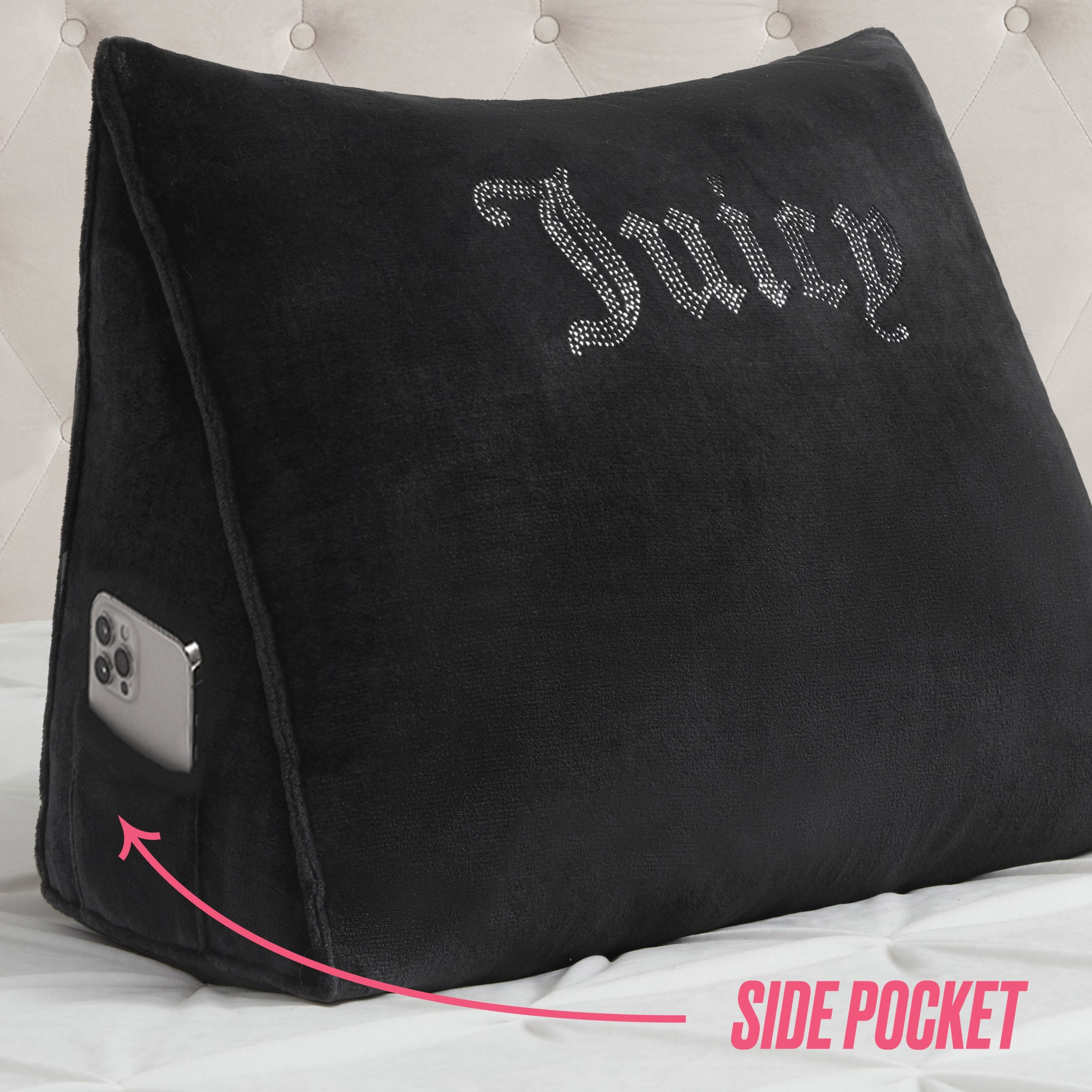 Rhinestone Wedge Pillow - Image 3