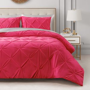 Kiss Pleat Micromink Comforter Set