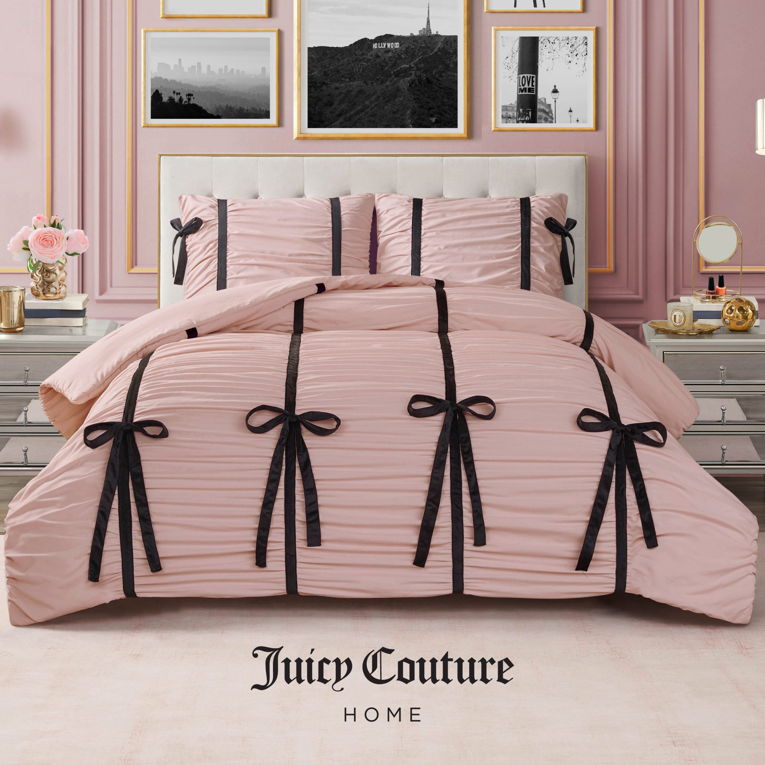 Amelie Bows Ruched Comforter Set - Image 2