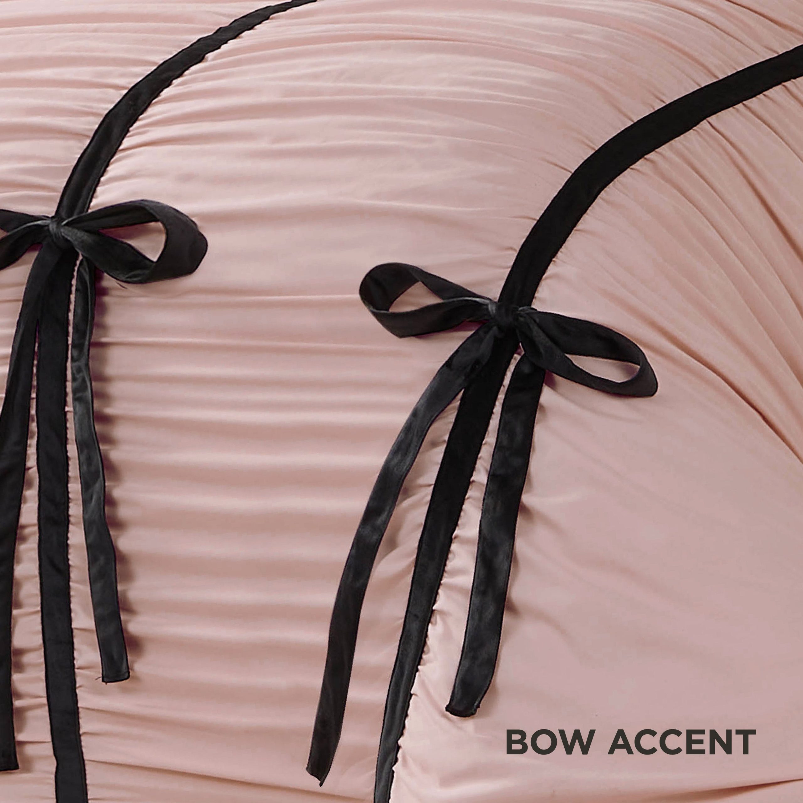 Amelie Bows Ruched Comforter Set - Image 3