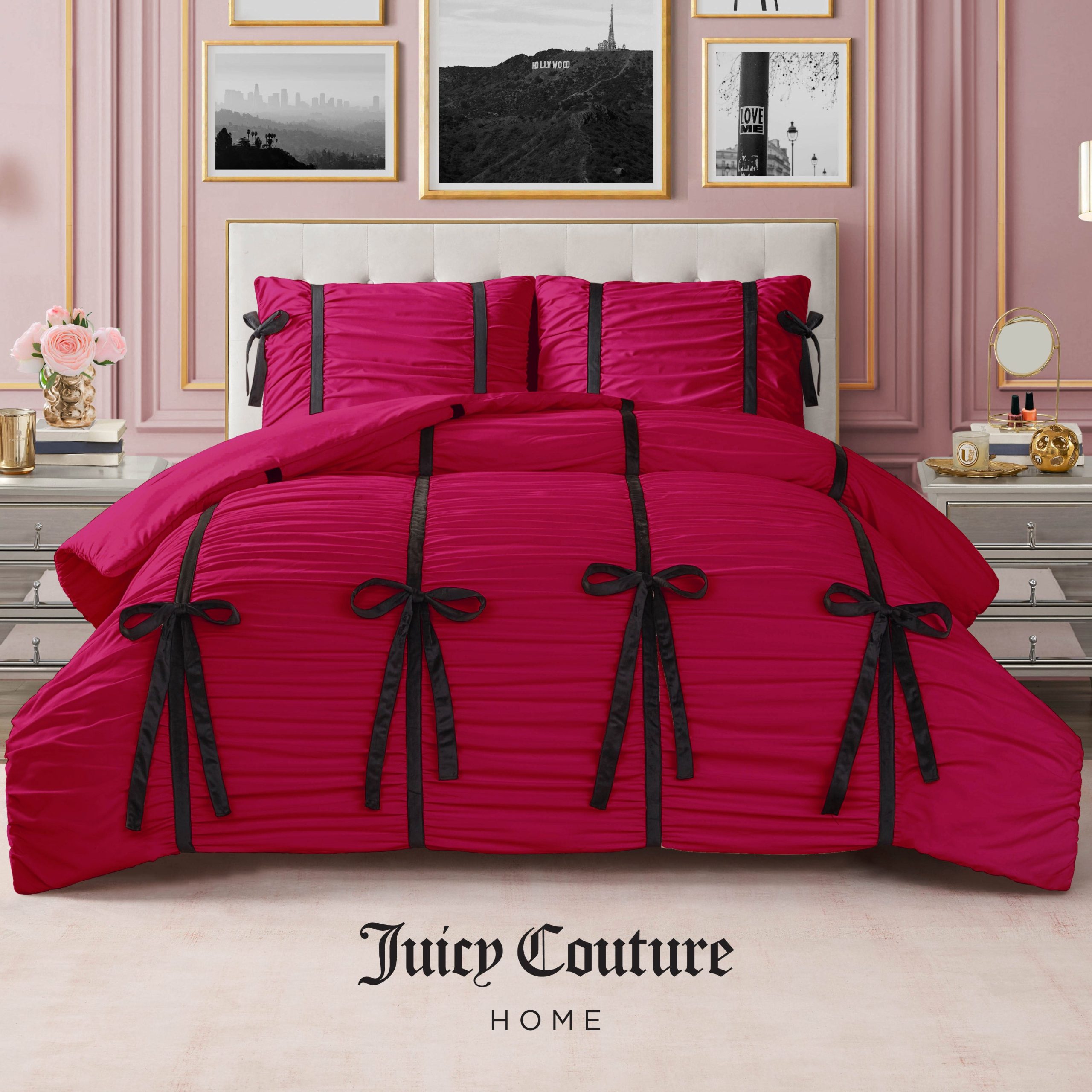 Amelie Bows Ruched Comforter Set - Image 2