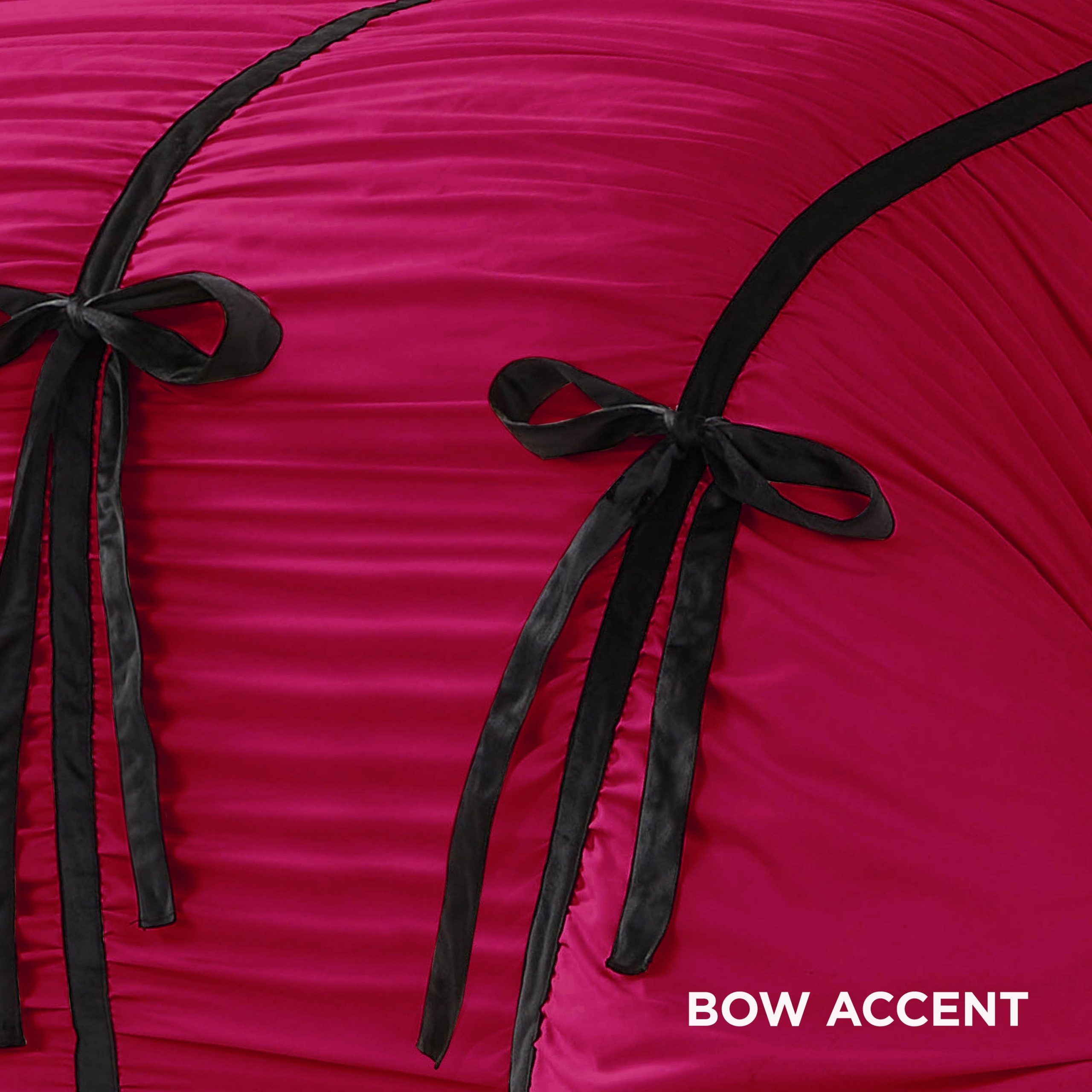 Amelie Bows Ruched Comforter Set - Image 3