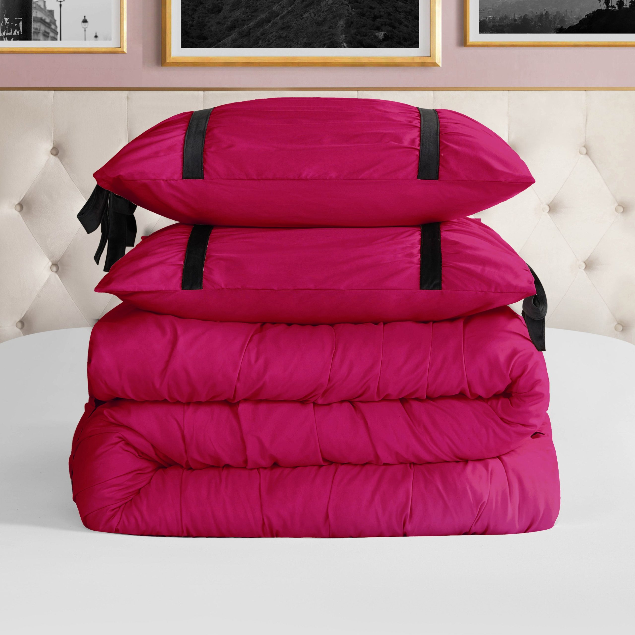 Amelie Bows Ruched Comforter Set - Image 6