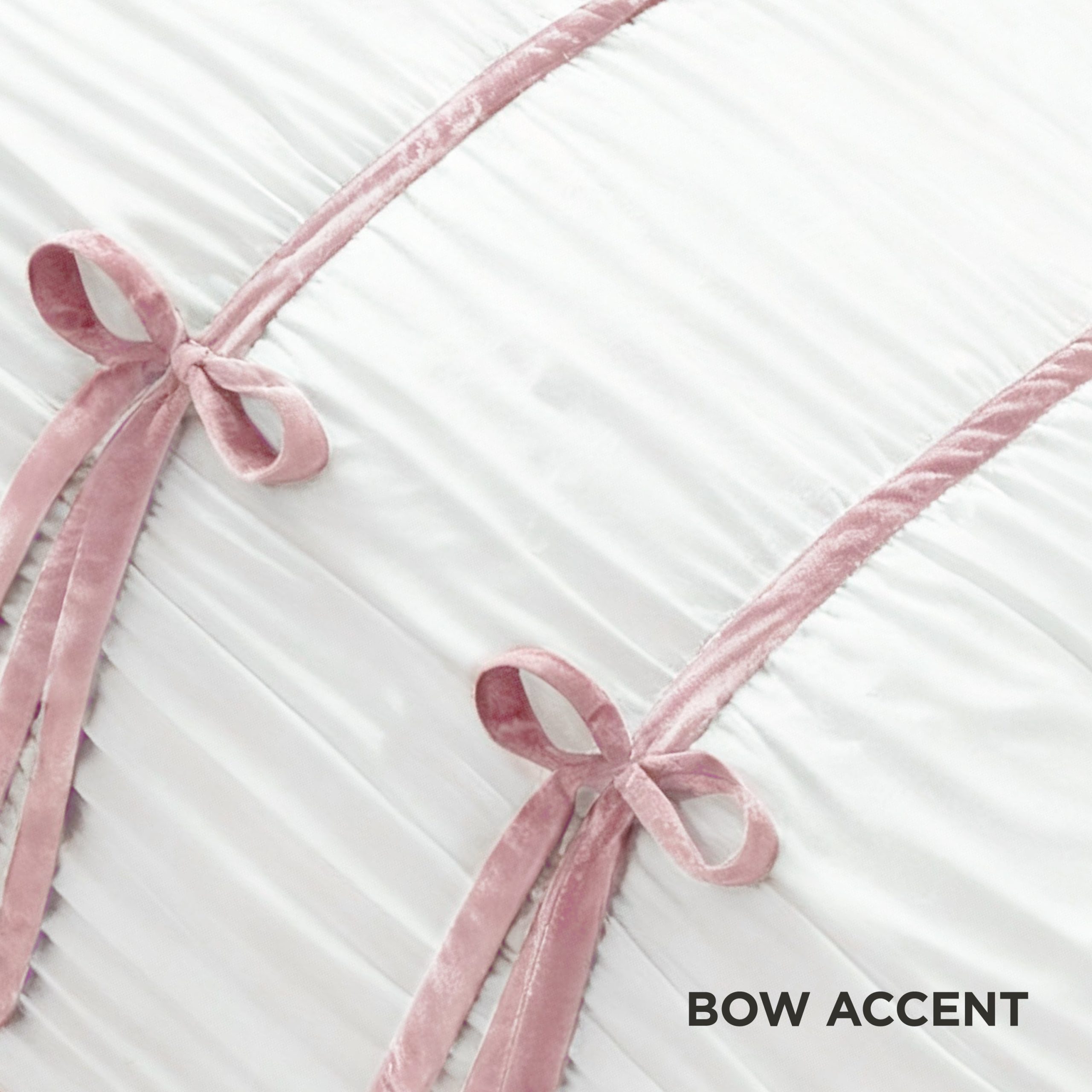 Amelie Bows Ruched Comforter Set - Image 3