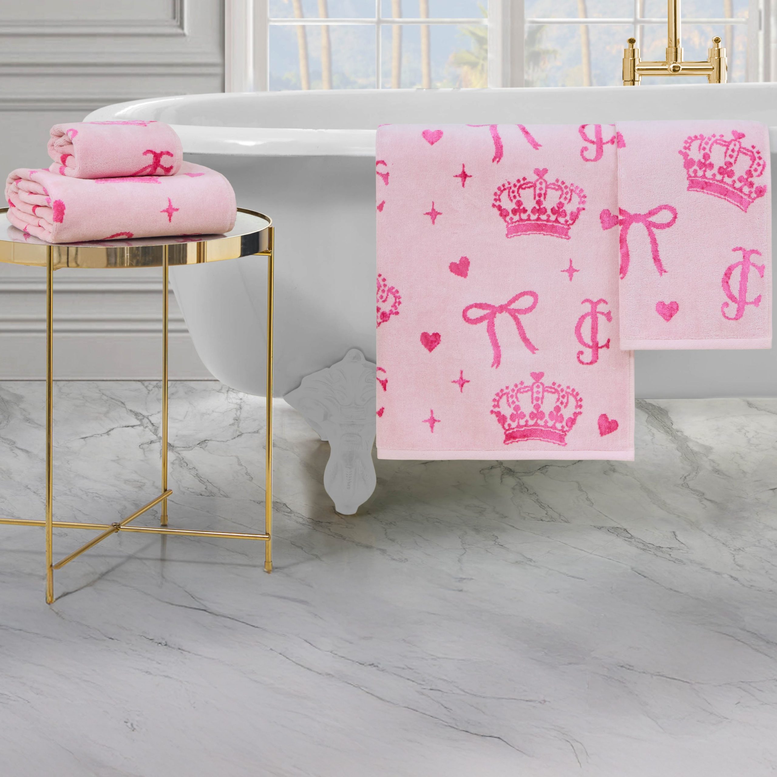 Printed Jacquard Bath Towel Set - Image 2