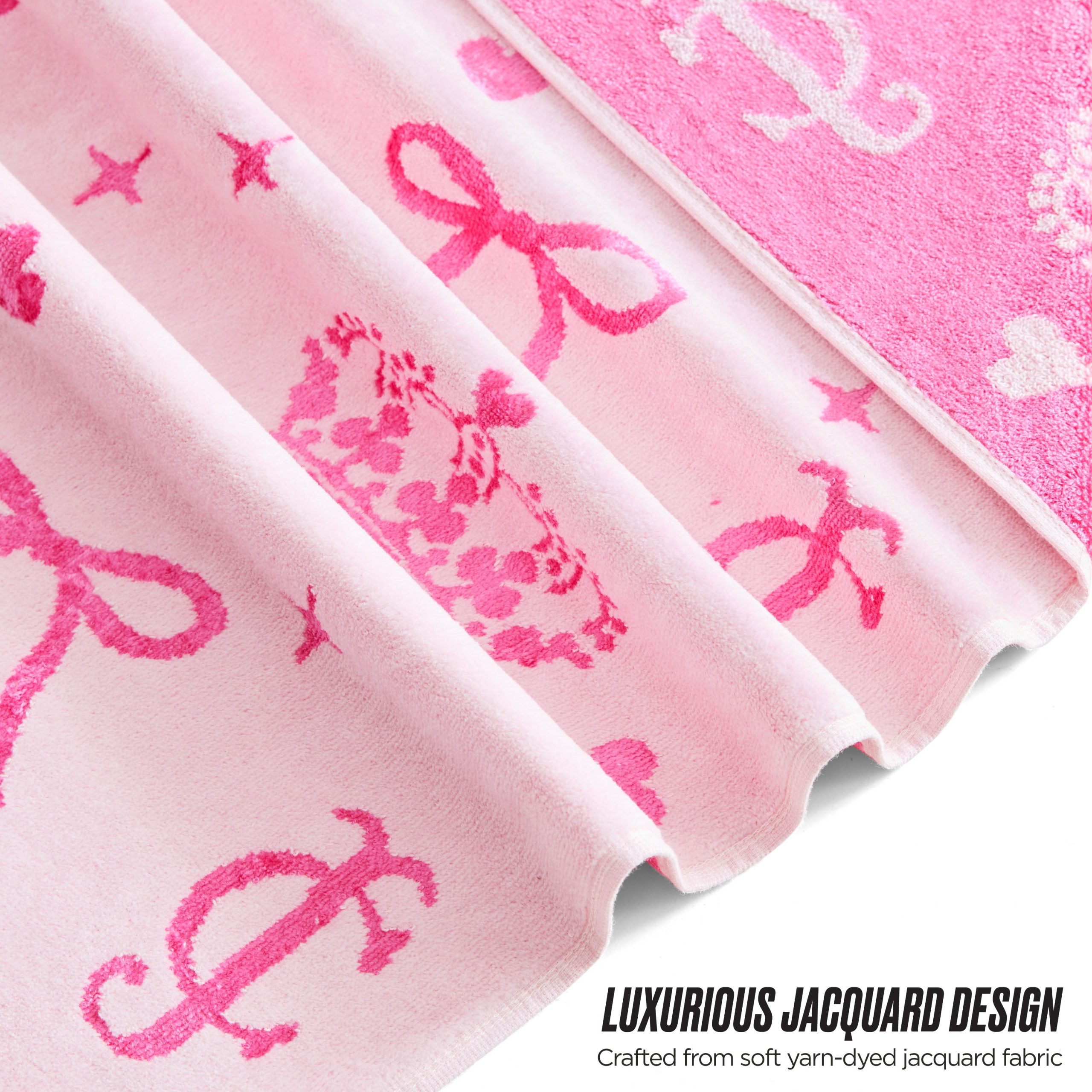 Printed Jacquard Bath Towel Set - Image 4