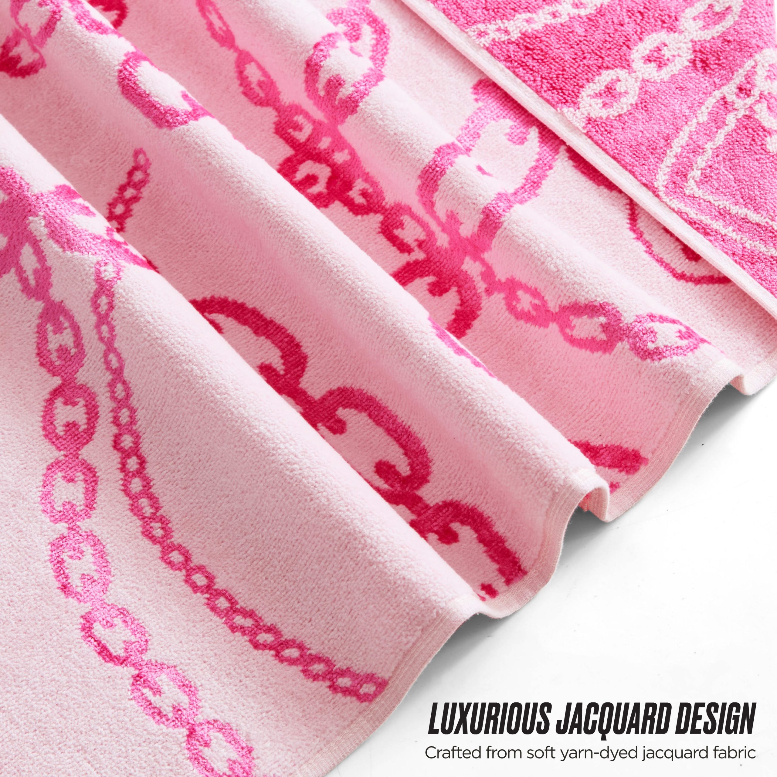 Printed Jacquard Bath Towel Set - Image 3