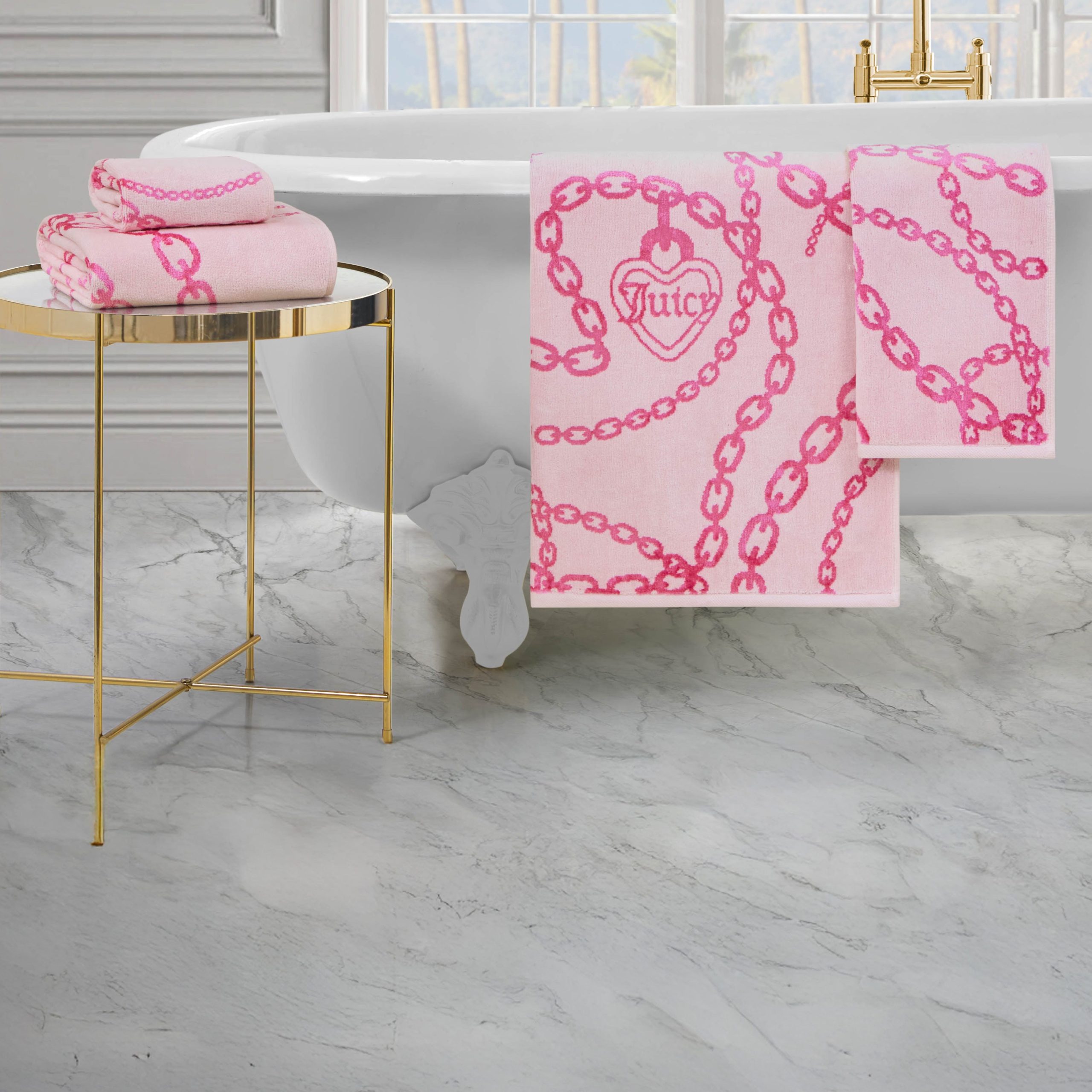 Printed Jacquard Bath Towel Set - Image 2