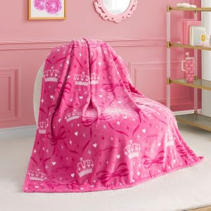 Kids Plush Throw Blanket