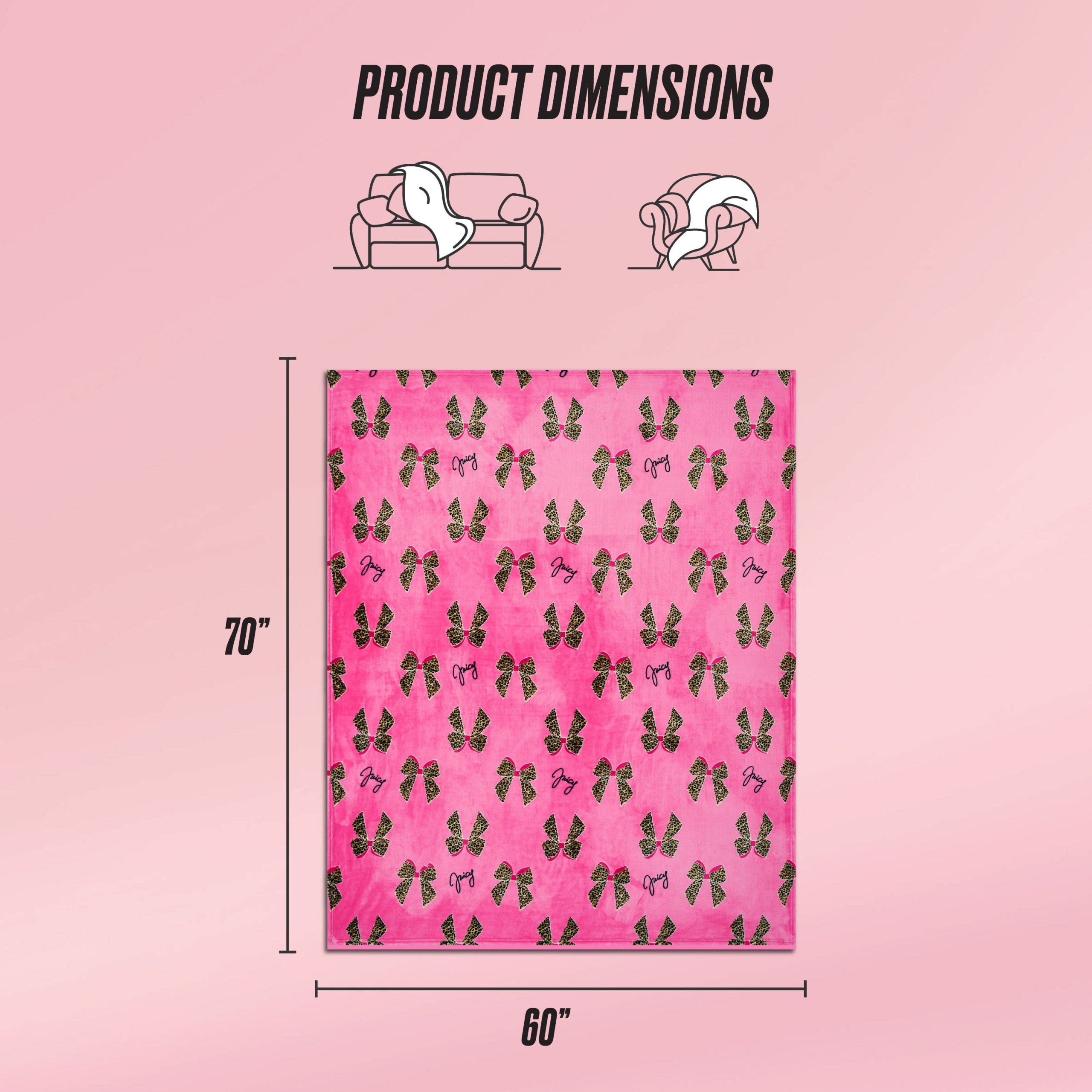 Plush Oversized Throw Blanket. 60 x 70 - Image 2