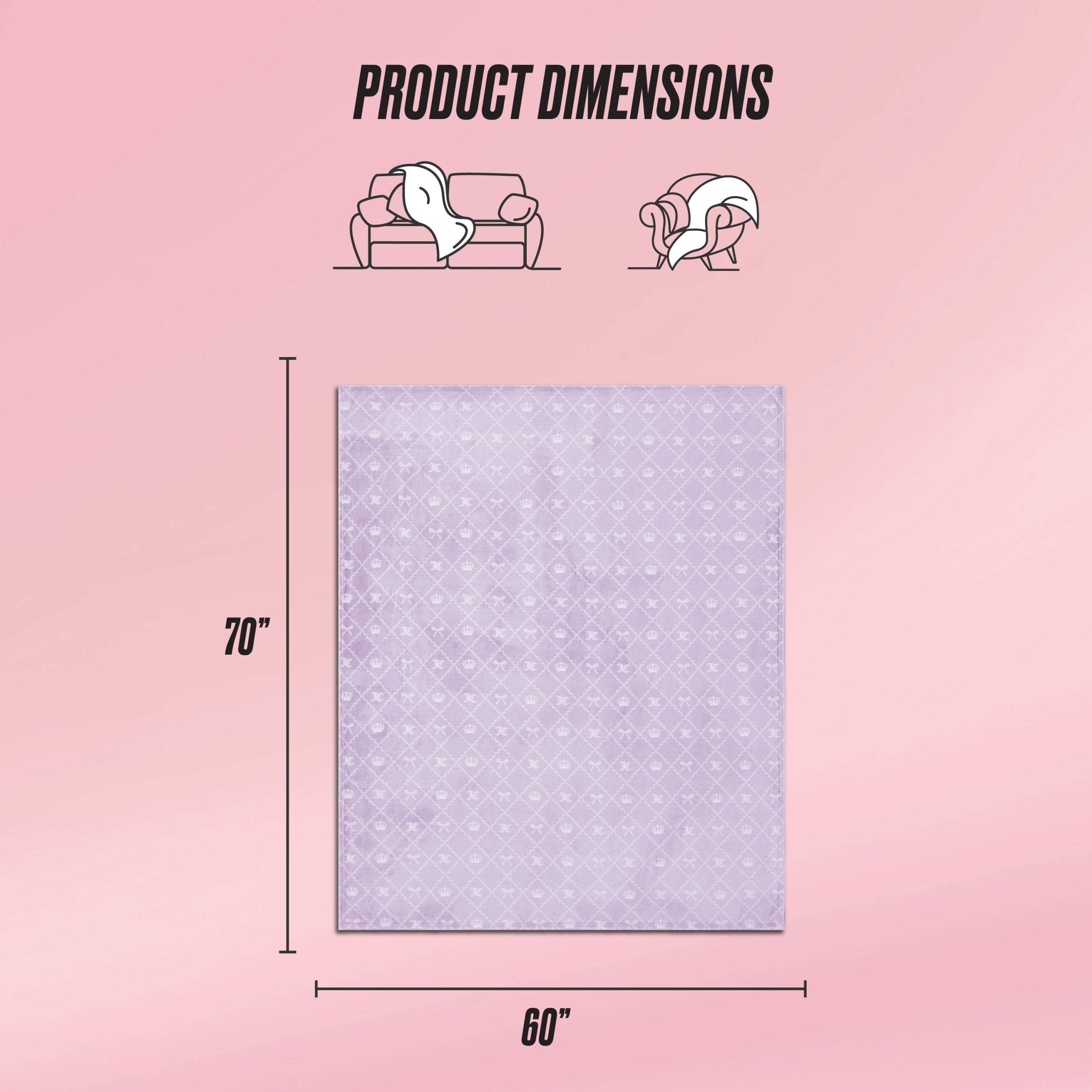 Plush Oversized Throw Blanket. 60 x 70 - Image 2